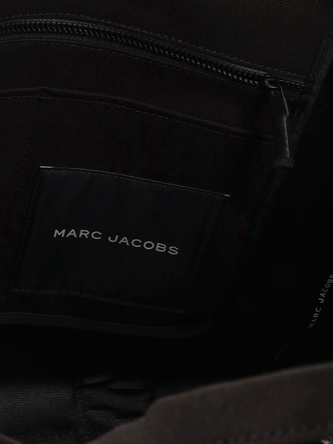 Shop Marc Jacobs The Large Tote Cotton Bag In Black