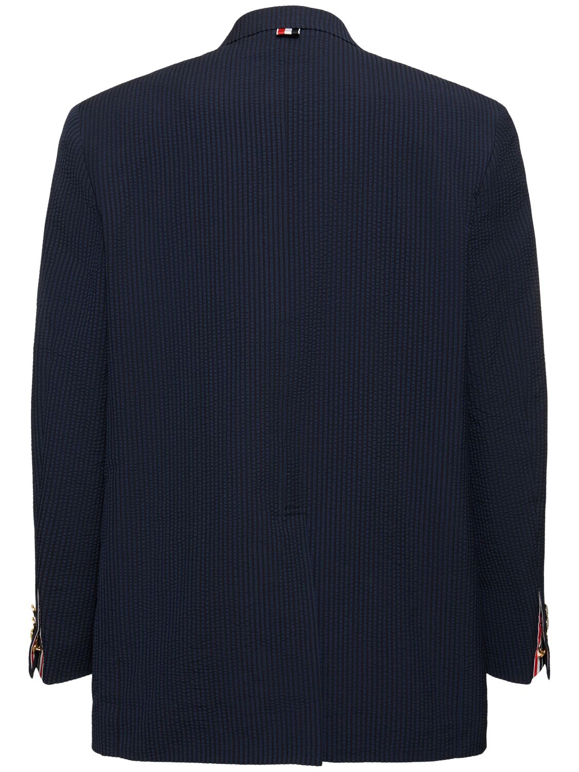 Shop Thom Browne Single Breast Wool Blazer In Navy