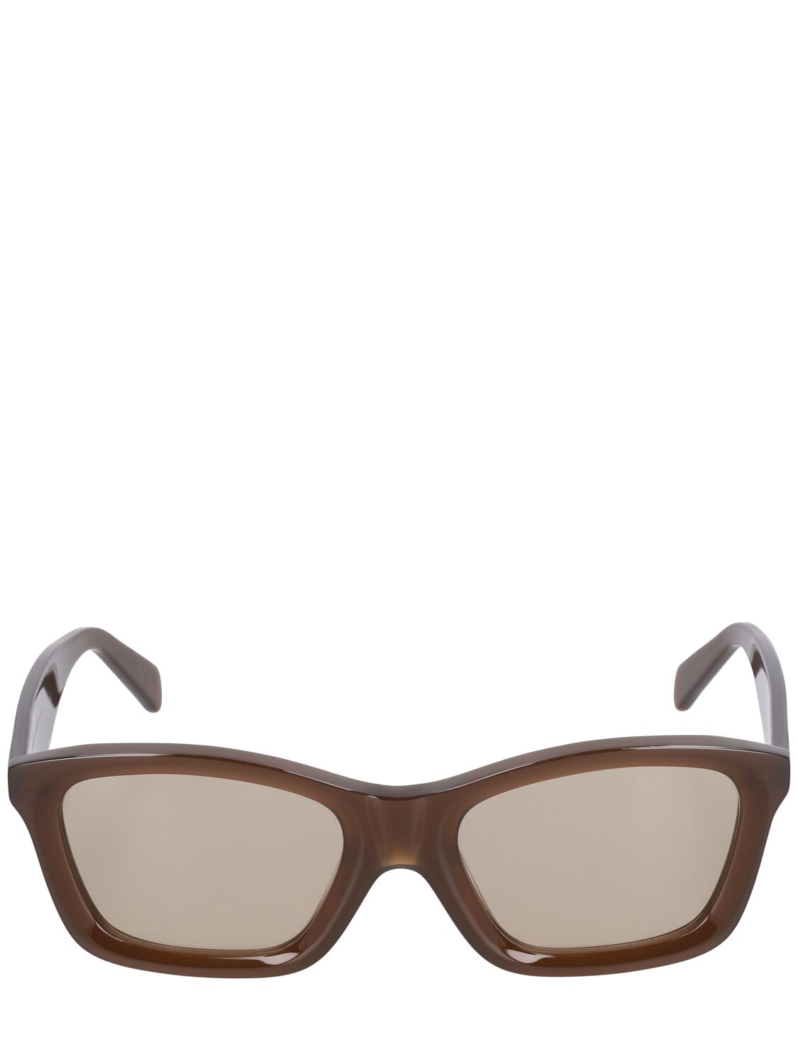 Totême The Classic Squared Acetate Sunglasses In Brown