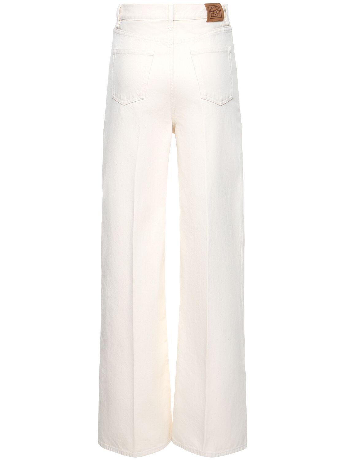 Totême Gray Zip-fly Jeans In White
