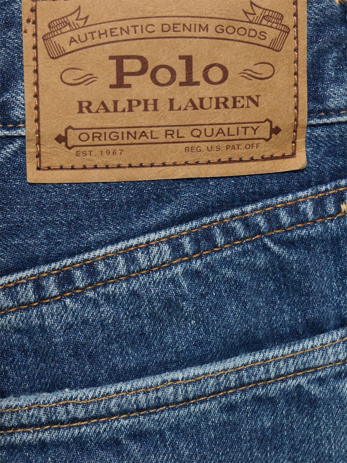 Shop Polo Ralph Lauren Full Length Straight Jeans In Waterbury