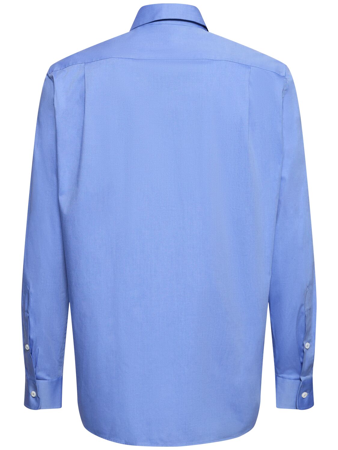 Shop Vivienne Westwood Two-button Cotton Poplin Shirt In Blue