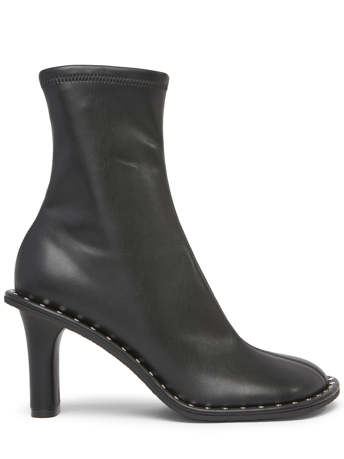 Stella Mccartney 85mm Ryder Faux Leather Ankle Boots In Black
