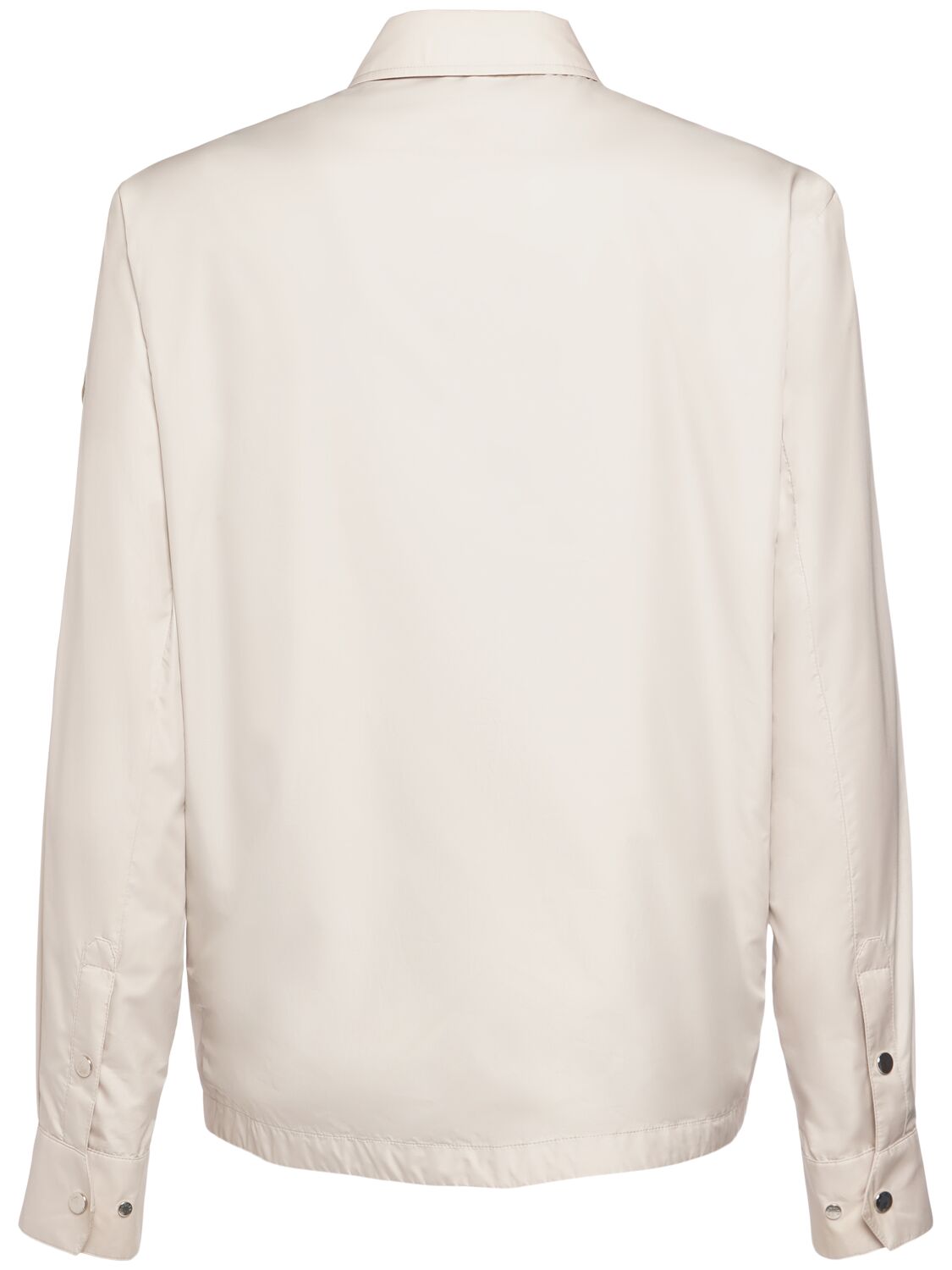 Shop Moncler Piz Tech Shirt Jacket In White
