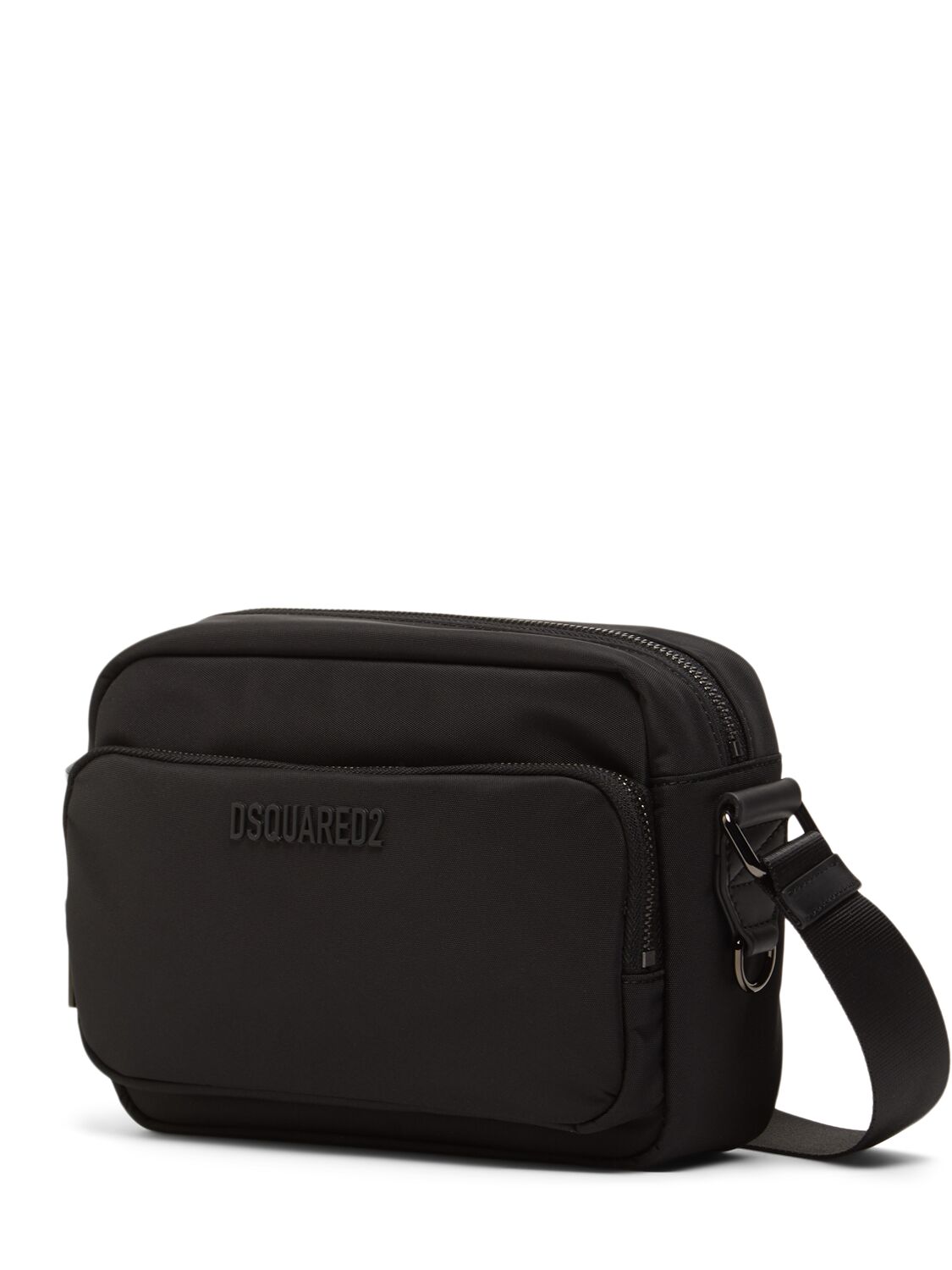 Shop Dsquared2 Logo Cordura Crossbody Bag In Black