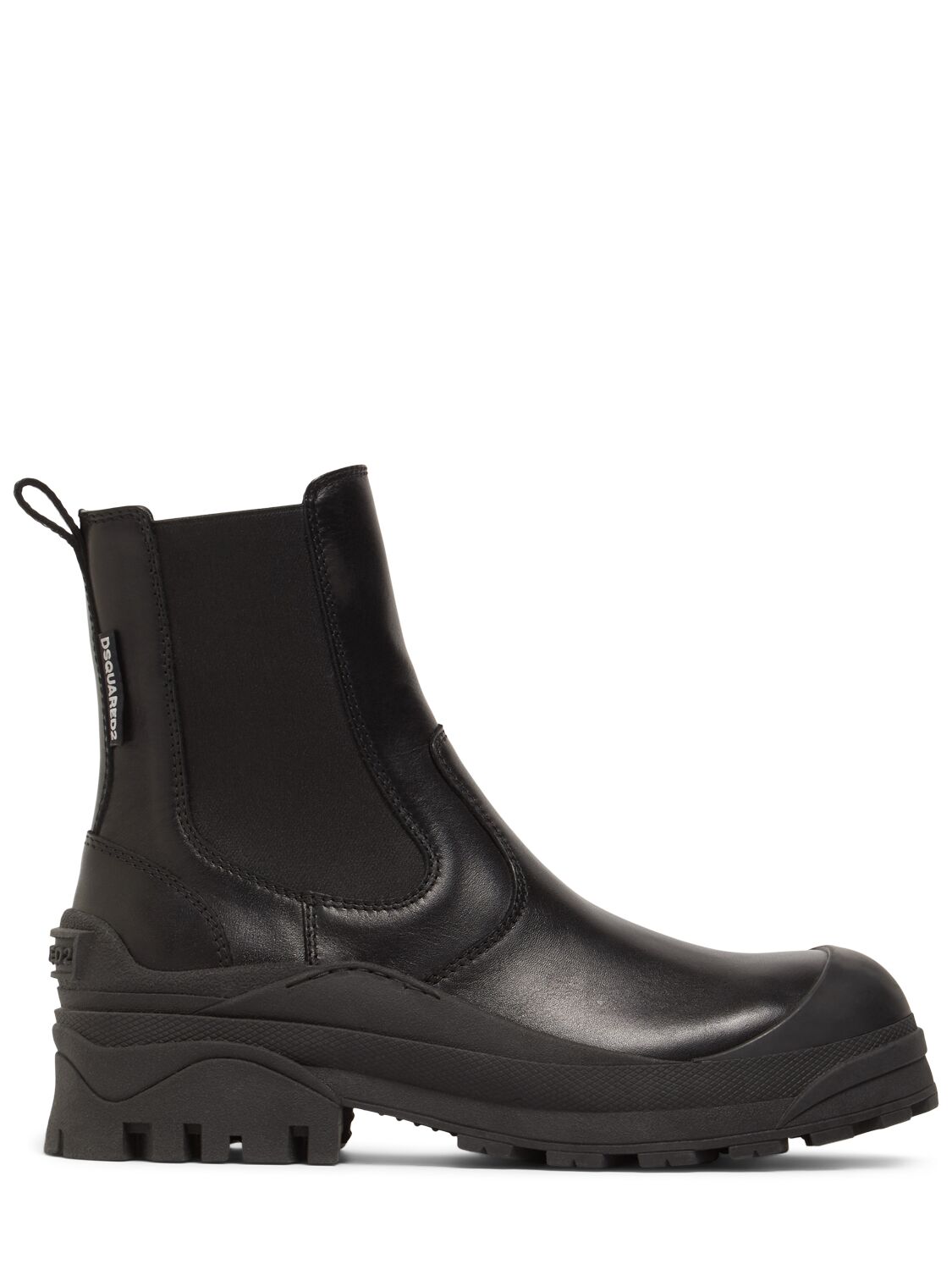 Dsquared2 Urban Leather Chelsea Boots In Black