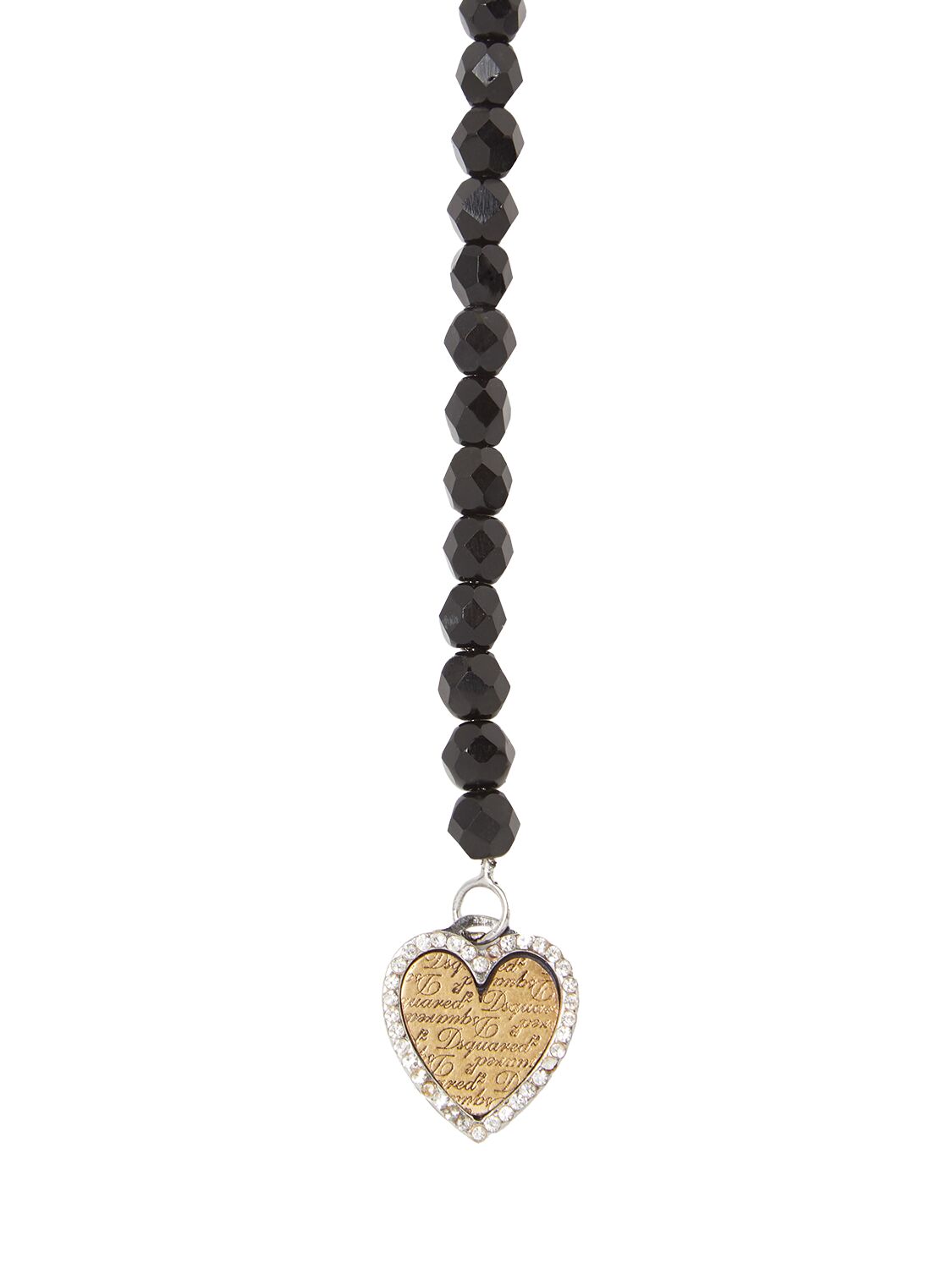 Shop Dsquared2 Horror Wrapped Necklace In Black