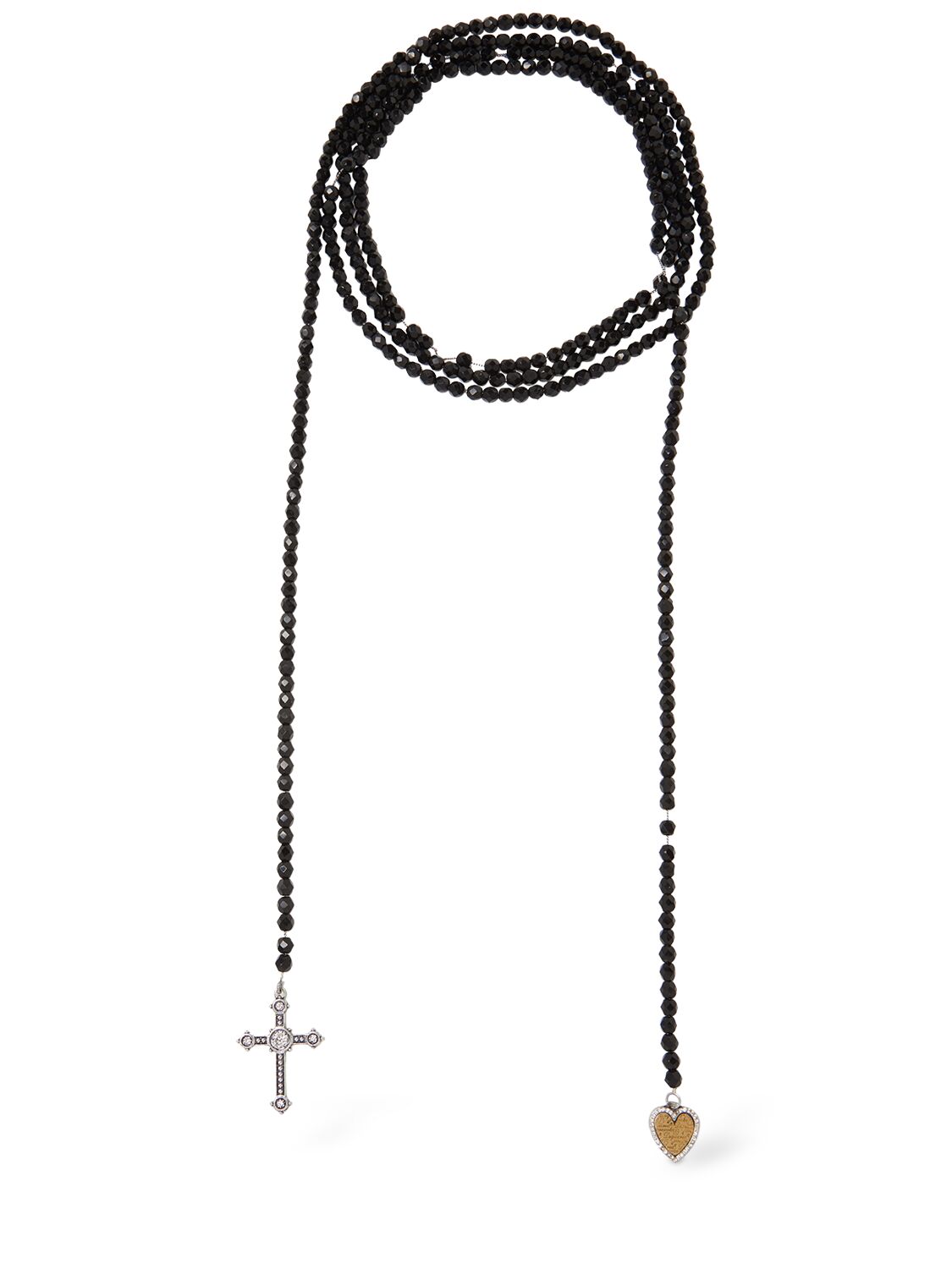Dsquared2 Horror Wrapped Necklace In Black