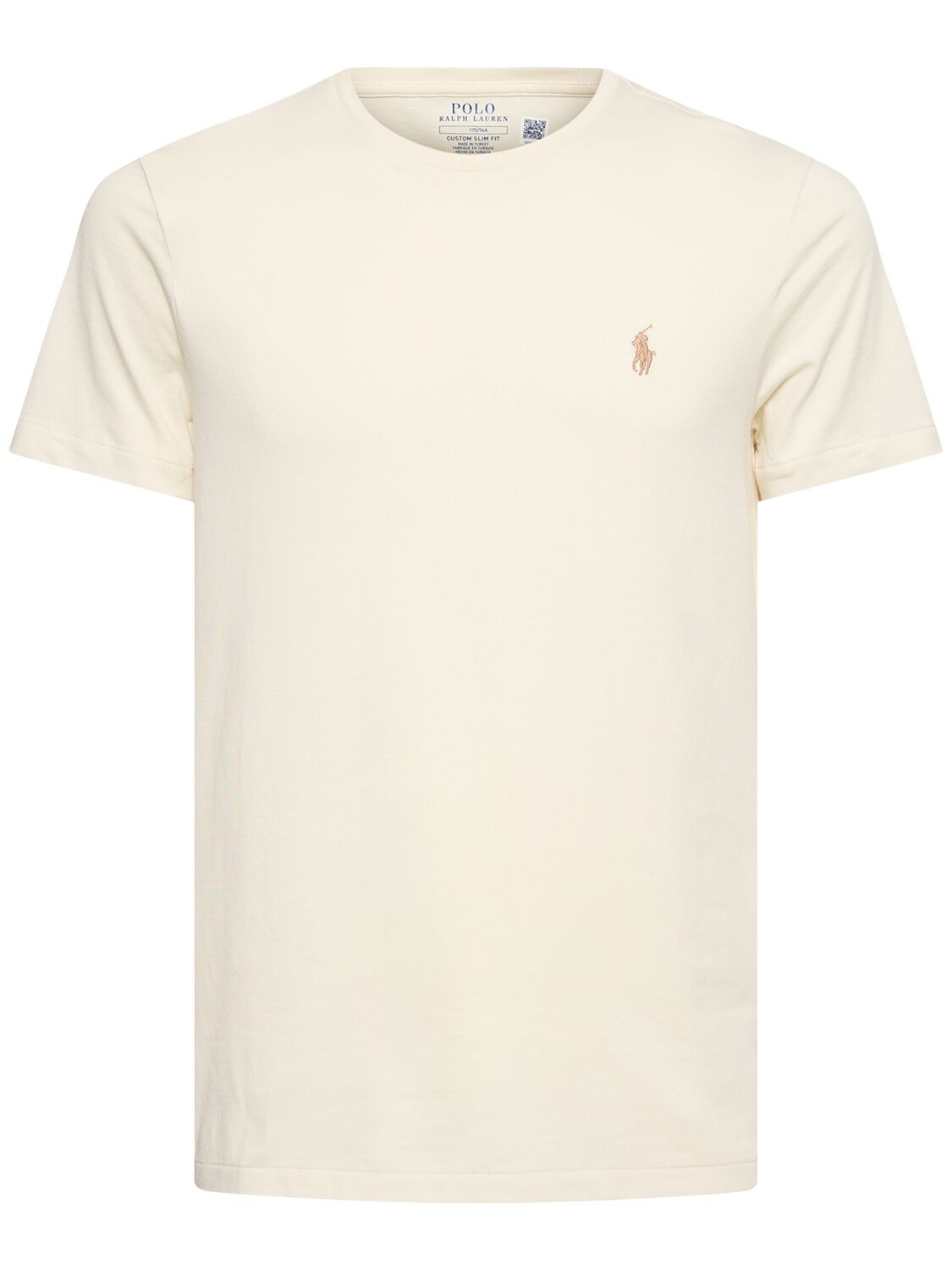 Image of Distressed Cotton Logo T-shirt