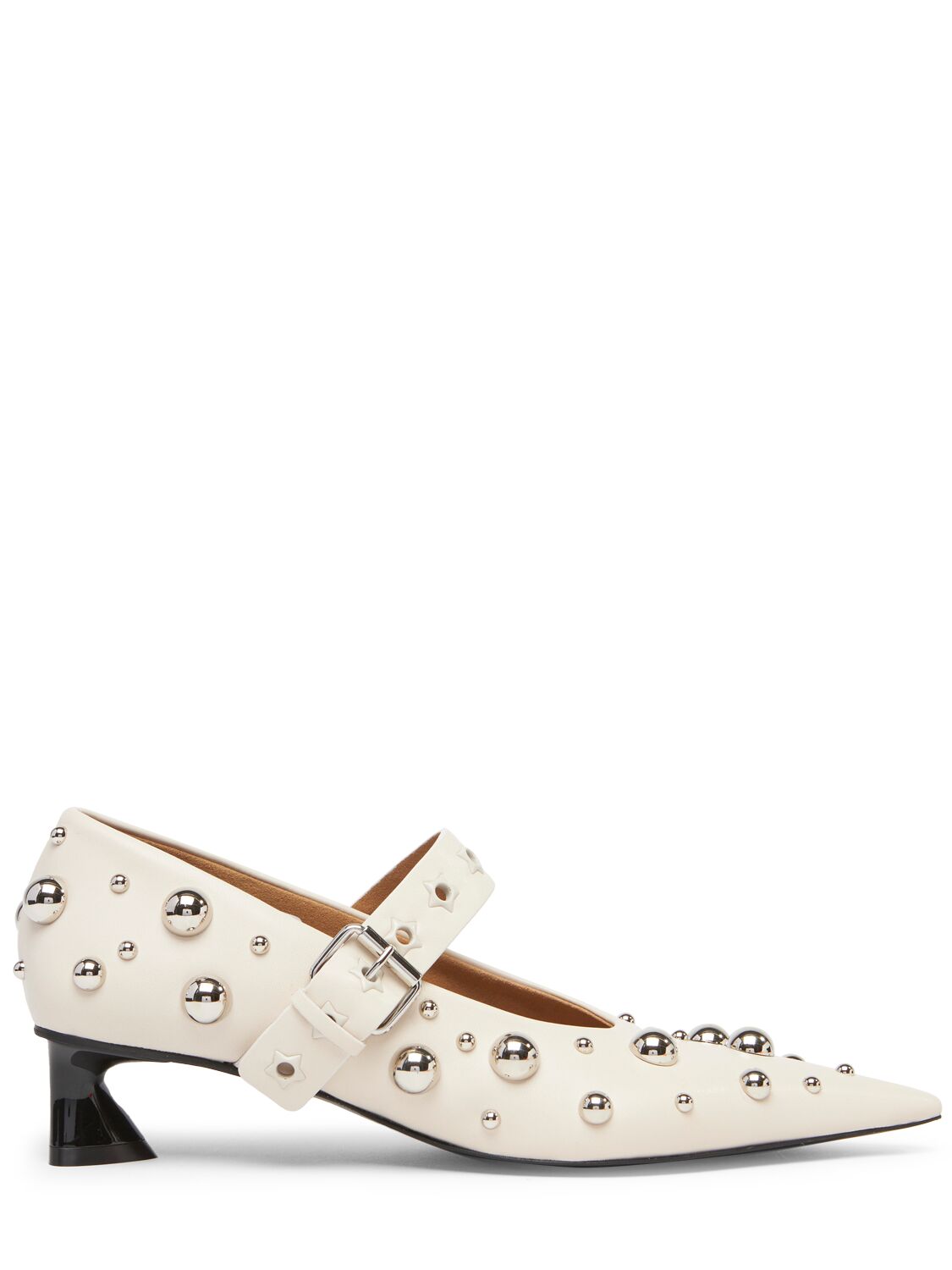Stella Mccartney 40mm Elsa Faux Leather Pumps In Off White