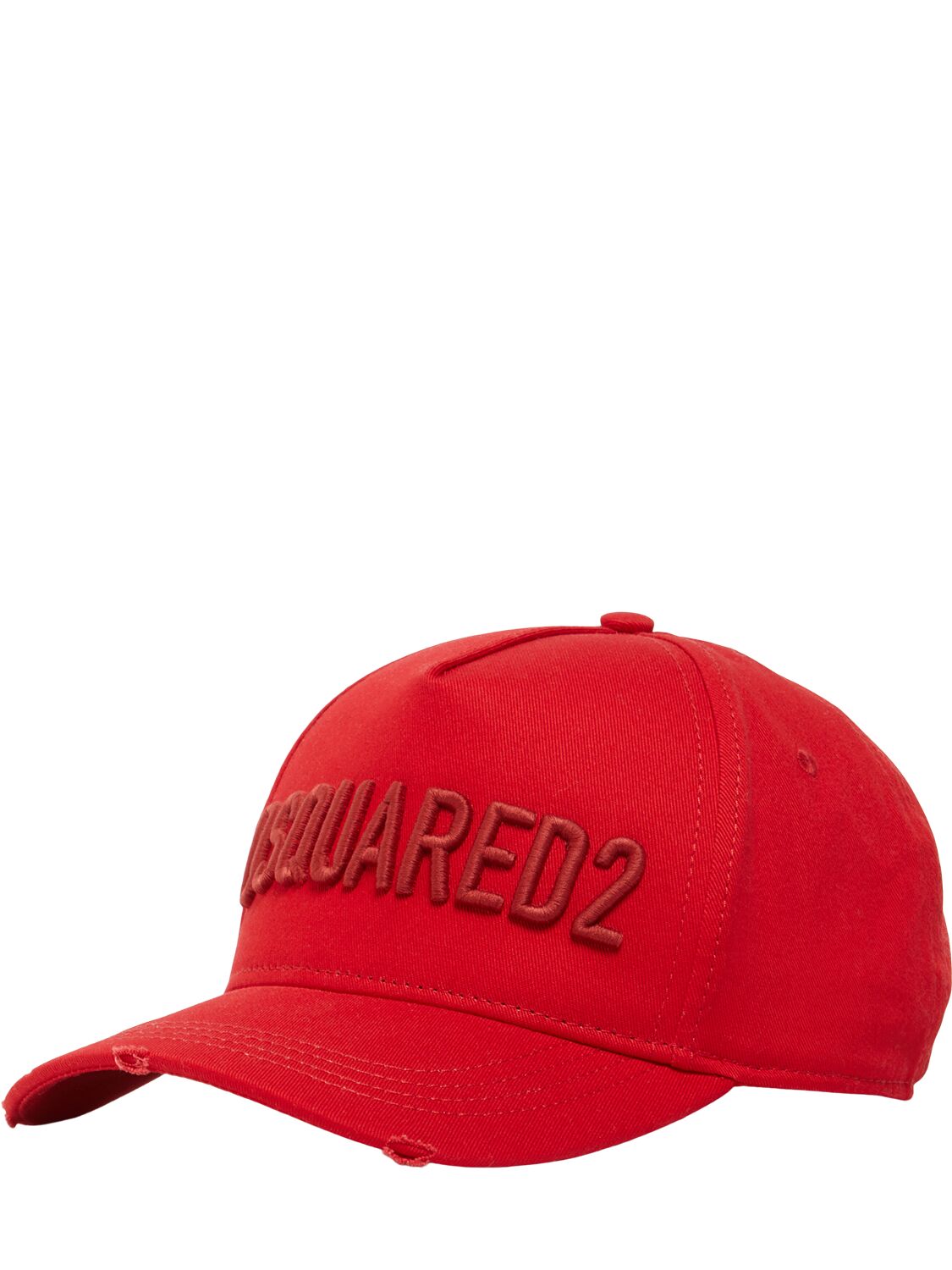 Shop Dsquared2 Technicolor Cotton Baseball Cap In Rosso