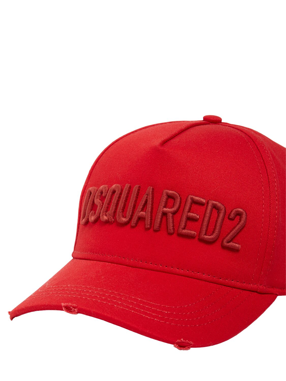 Shop Dsquared2 Technicolor Cotton Baseball Cap In Rosso