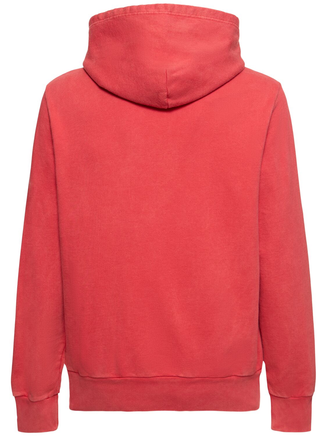 Shop Polo Ralph Lauren Logo Detail Cotton Sweatshirt Hoodie In Post Red