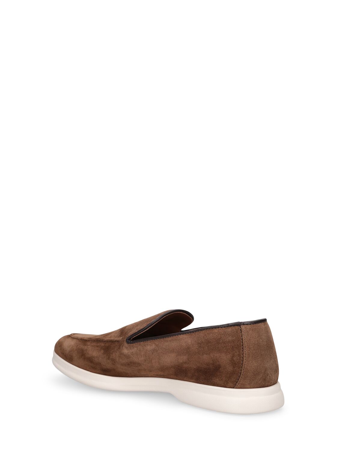 Shop Doucal's Adler Suede Loafers In Brown
