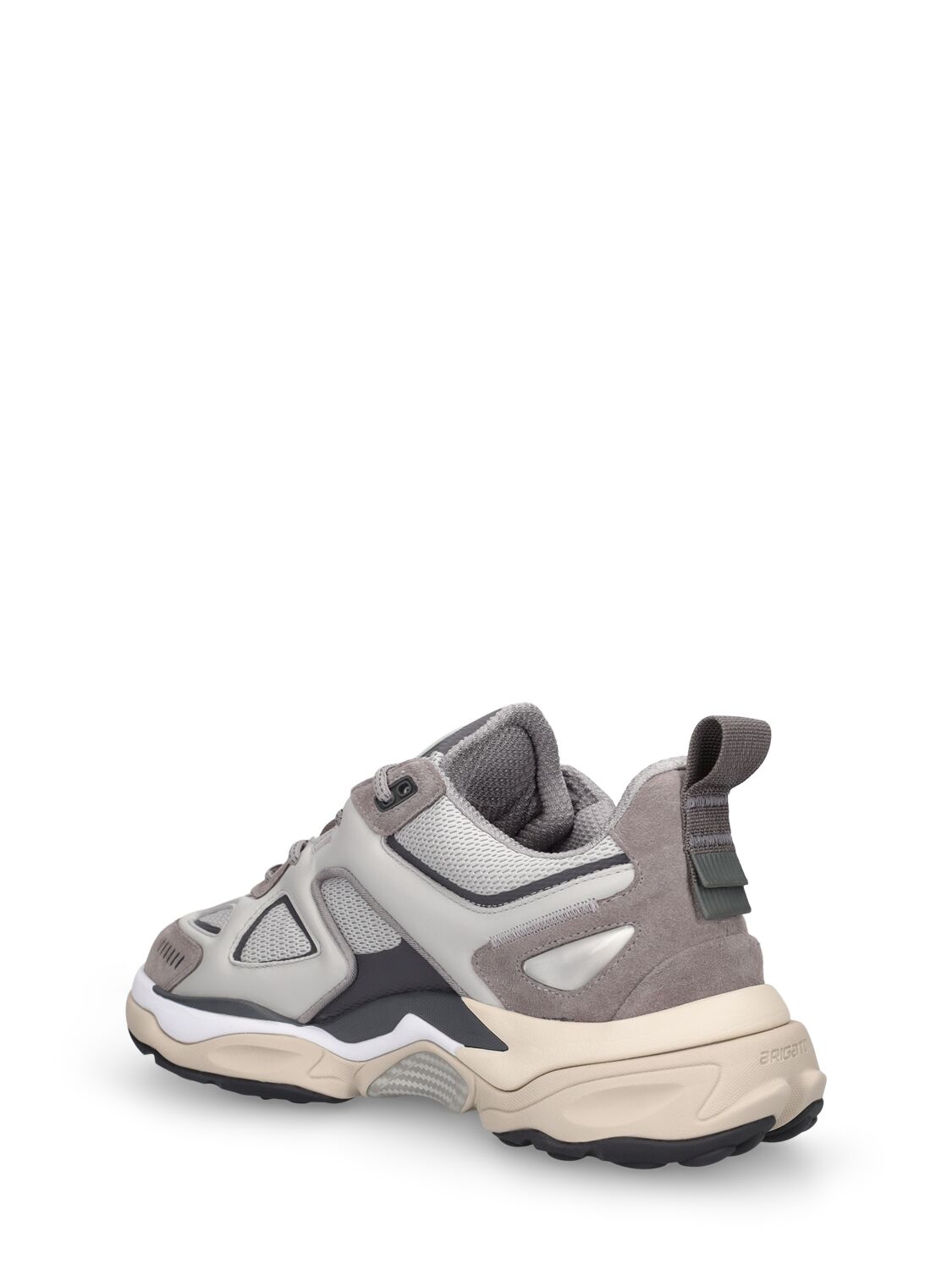 Shop Axel Arigato Satellite Runner Leather Sneakers In Grey