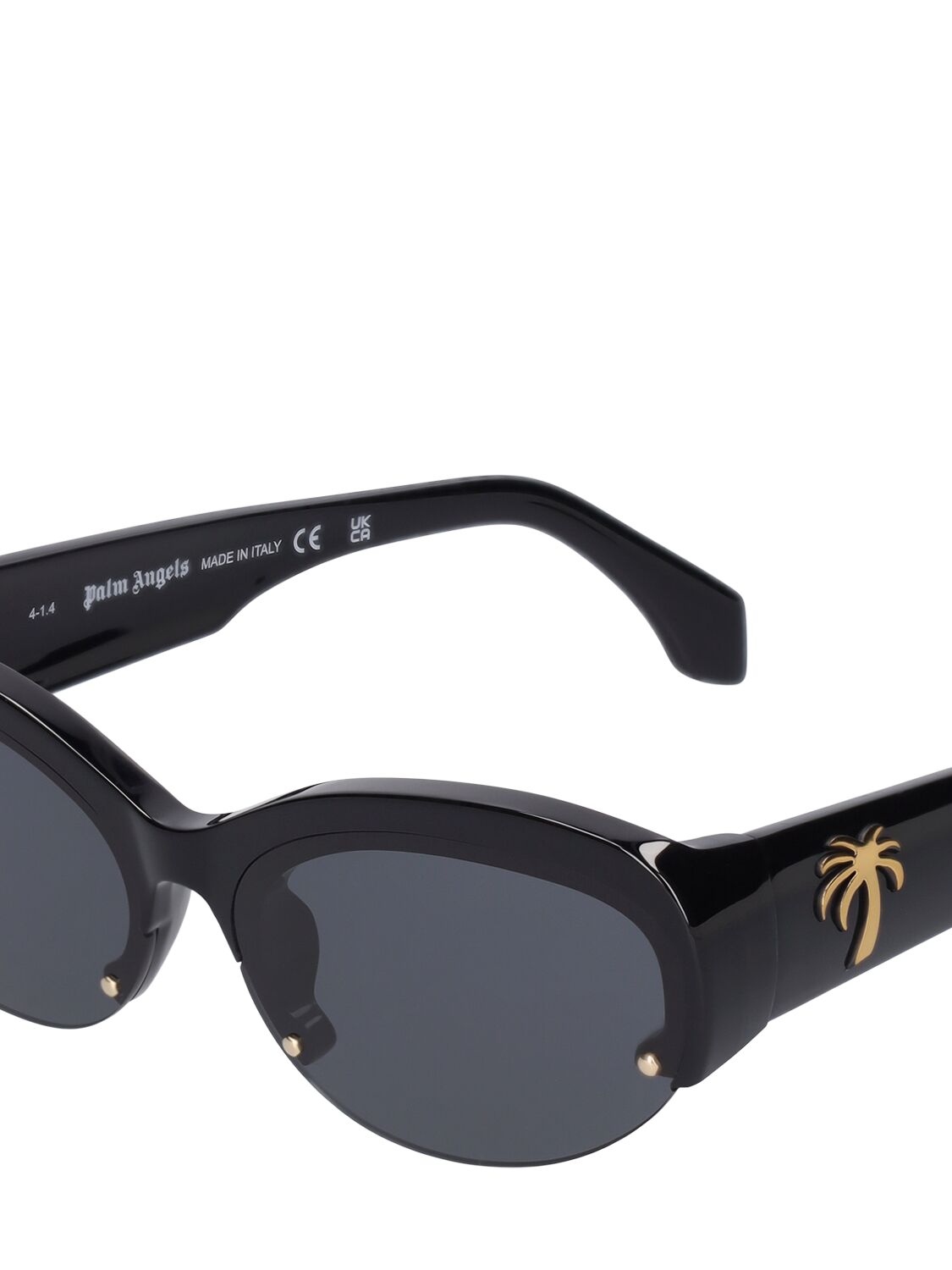 Shop Palm Angels Palmdale Acetate Sunglasses In Black