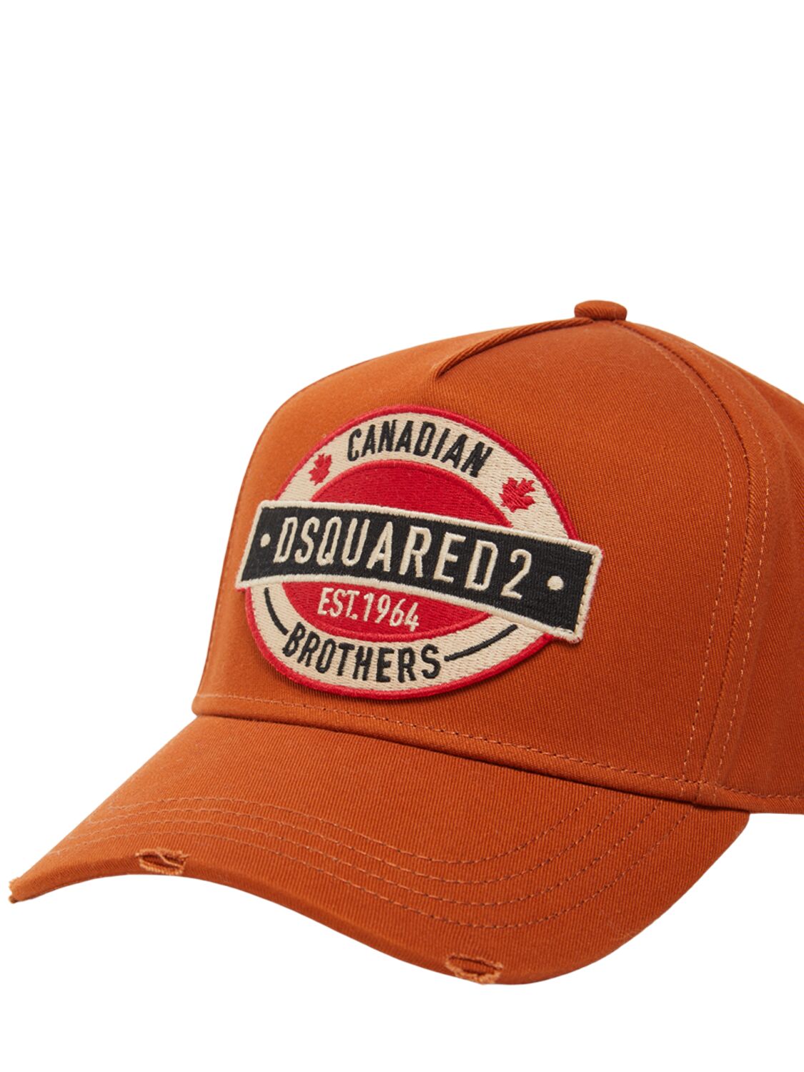 Shop Dsquared2 Canadian Brothers Cotton Baseball Hat In Brown