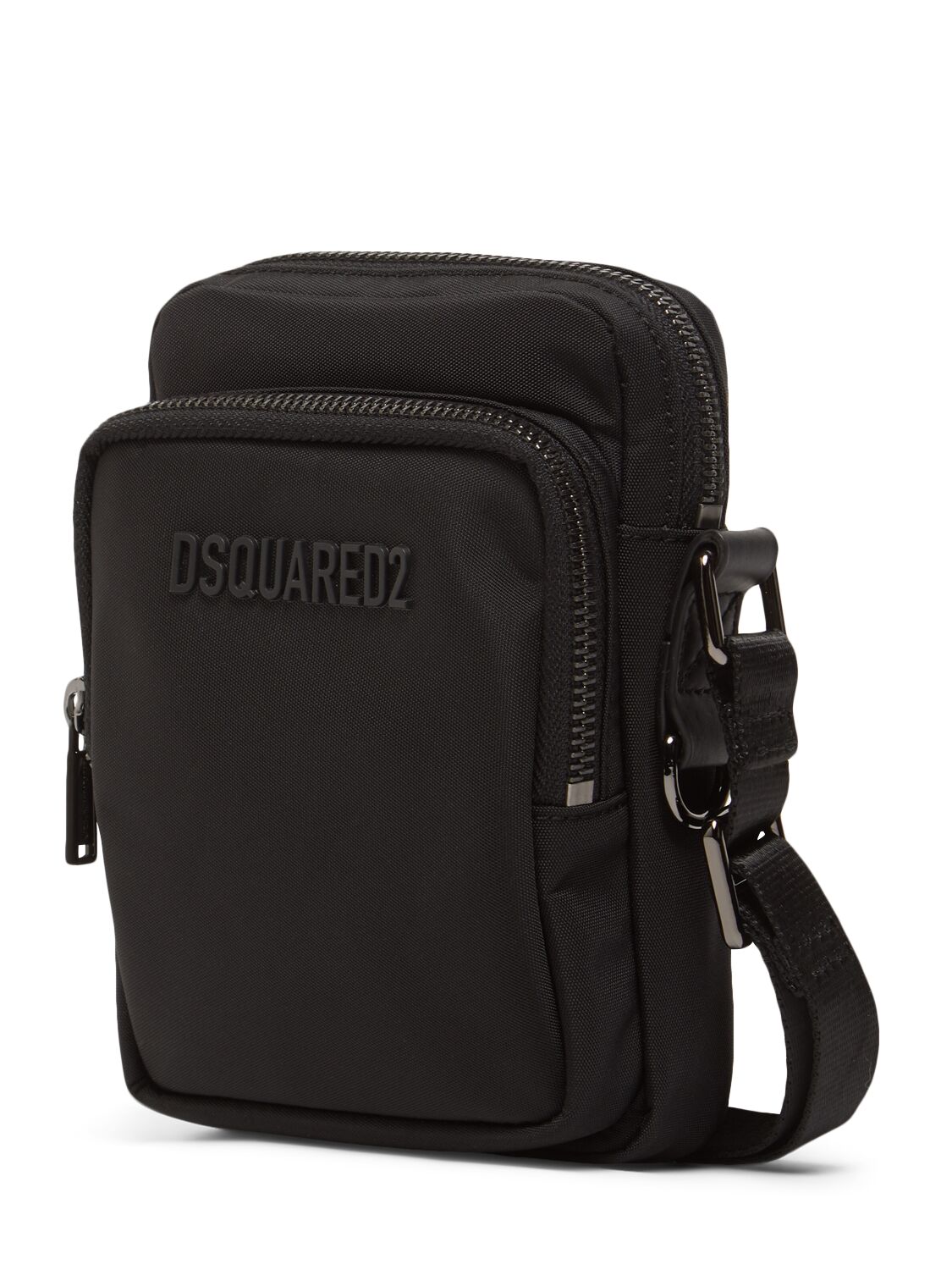 Shop Dsquared2 Logo Cordura Crossbody Bag In Black