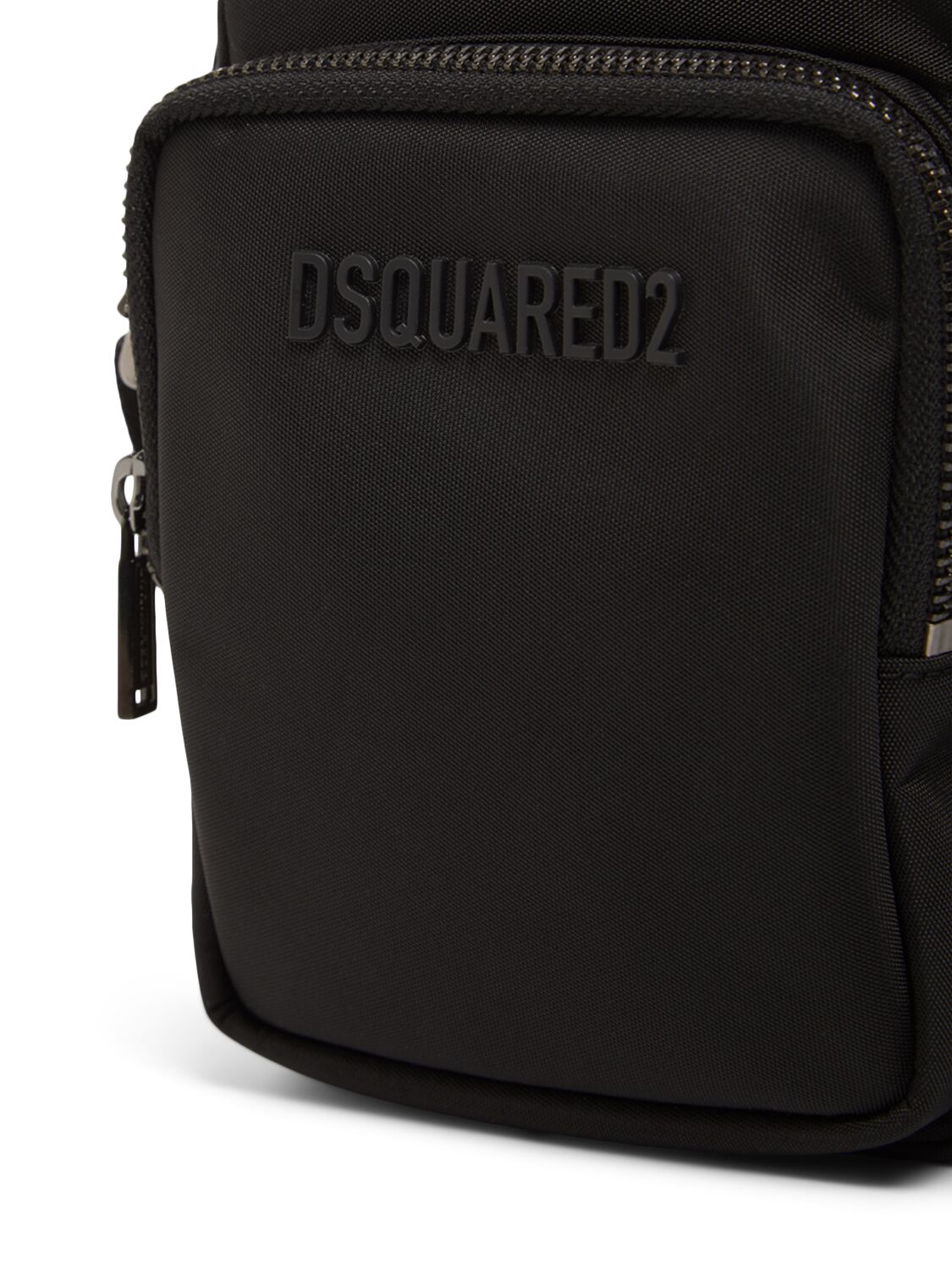 Shop Dsquared2 Logo Cordura Crossbody Bag In Black