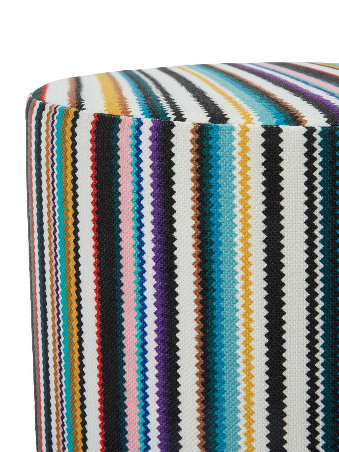 Shop Missoni Home Collection Shangai_new Cylindrical Pouf In Multicolor