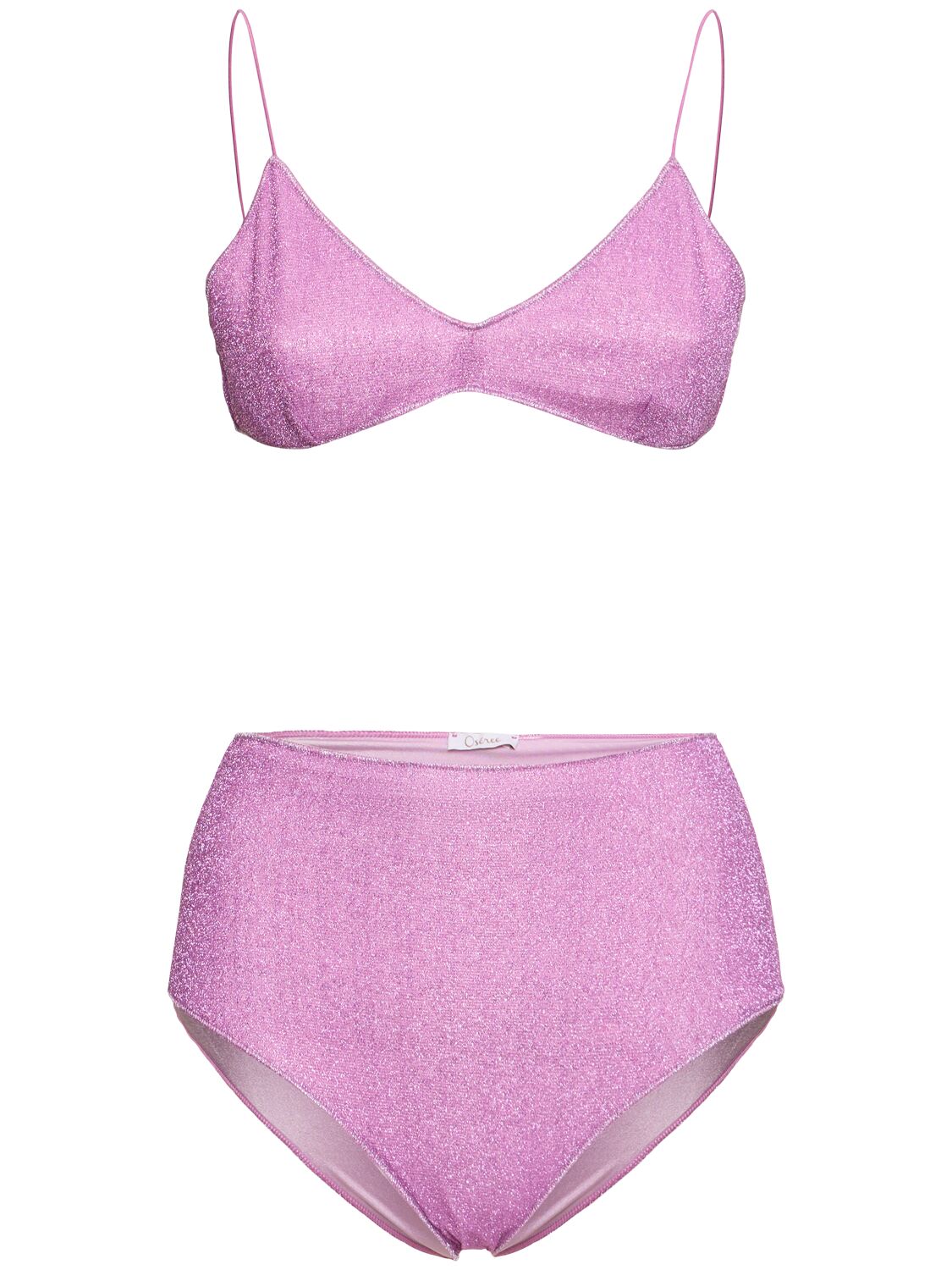 Oséree Swimwear Lumière High Waisted Bikini In 紫色