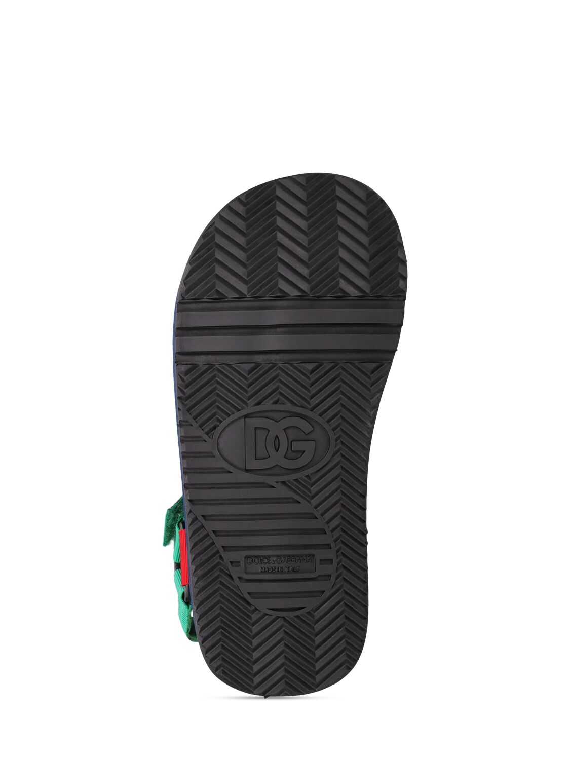 DOLCE & GABBANA LOGO PRINTED NYLON SANDALS 