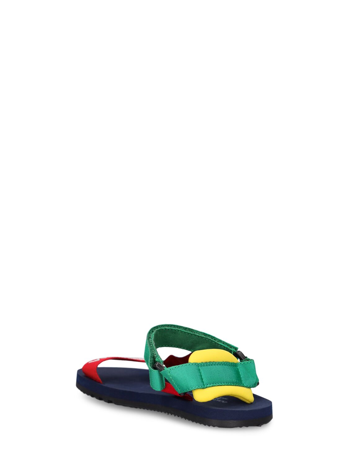 DOLCE & GABBANA LOGO PRINTED NYLON SANDALS 