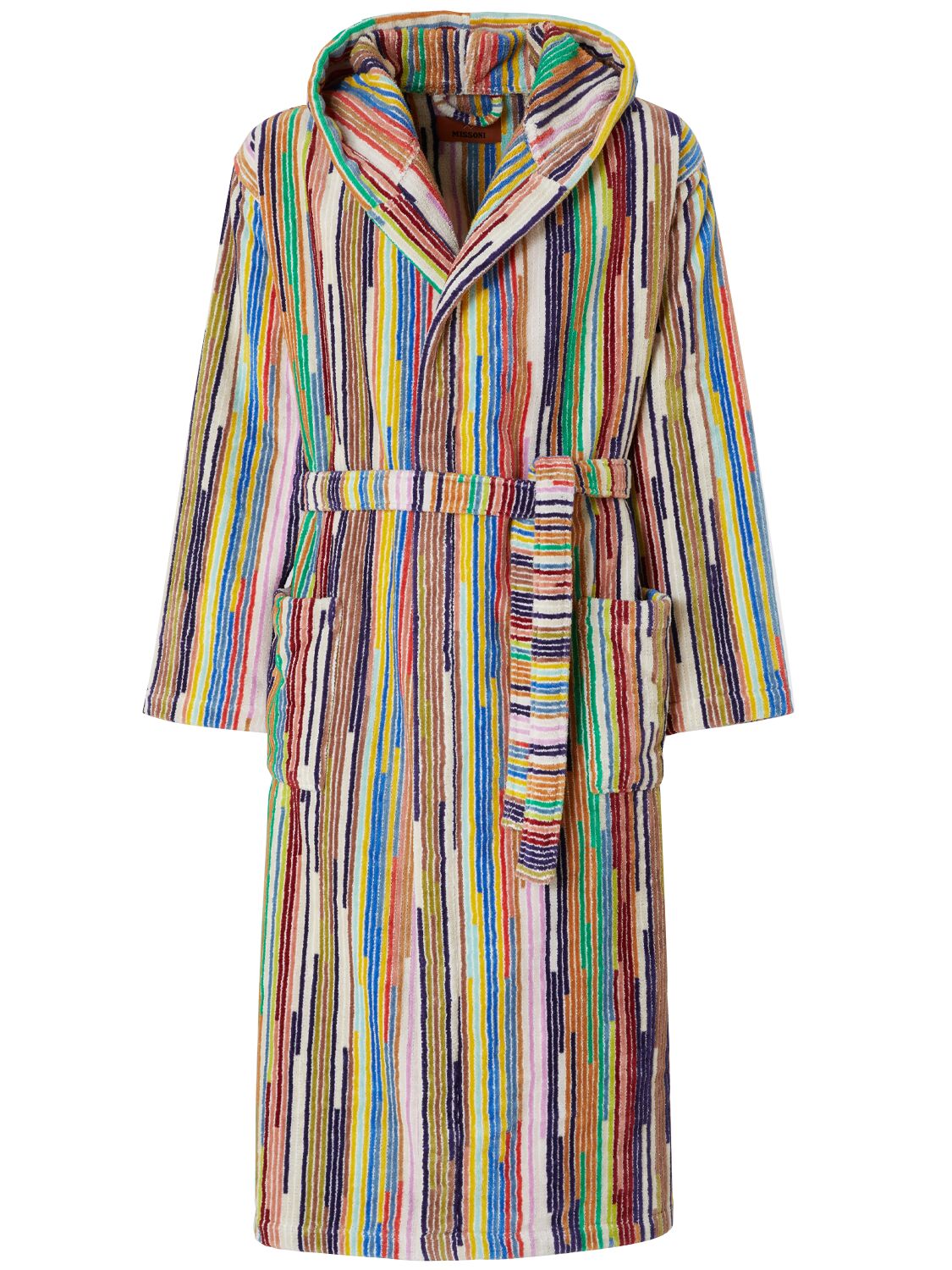 Missoni Home Collection Melody Hooded Bathrobe In Multicolor