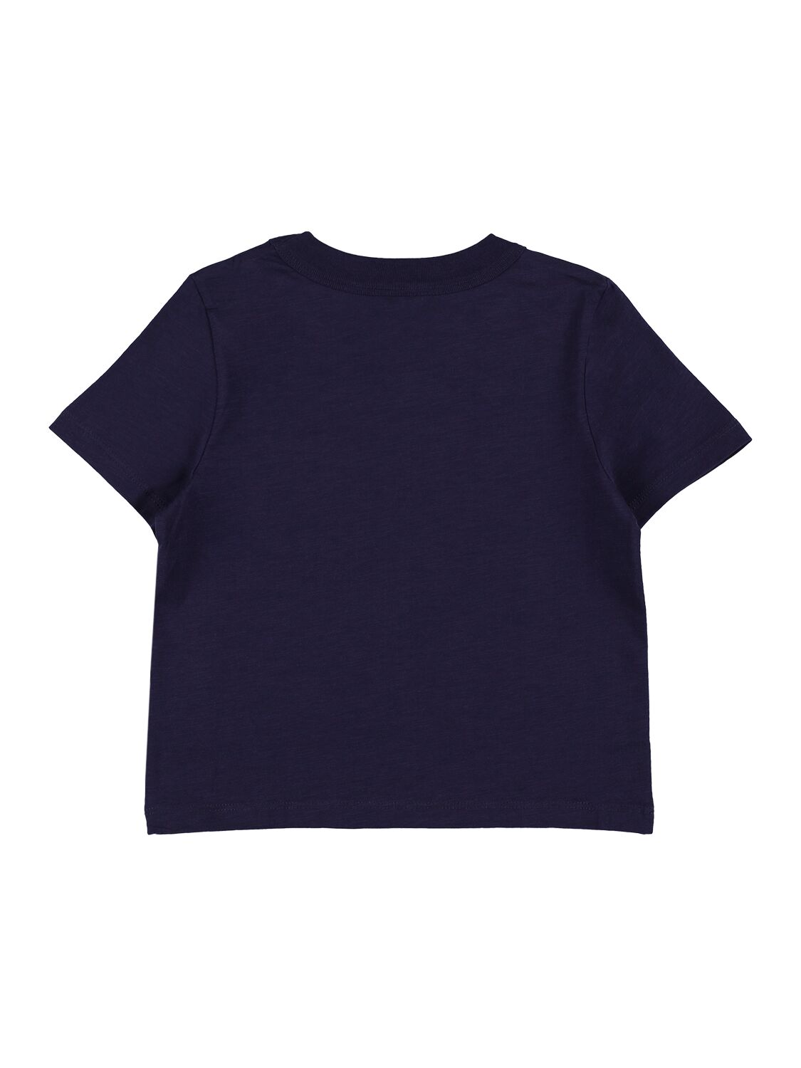 Shop Mini Rodini Embroidered Cotton T-shirt In Navy