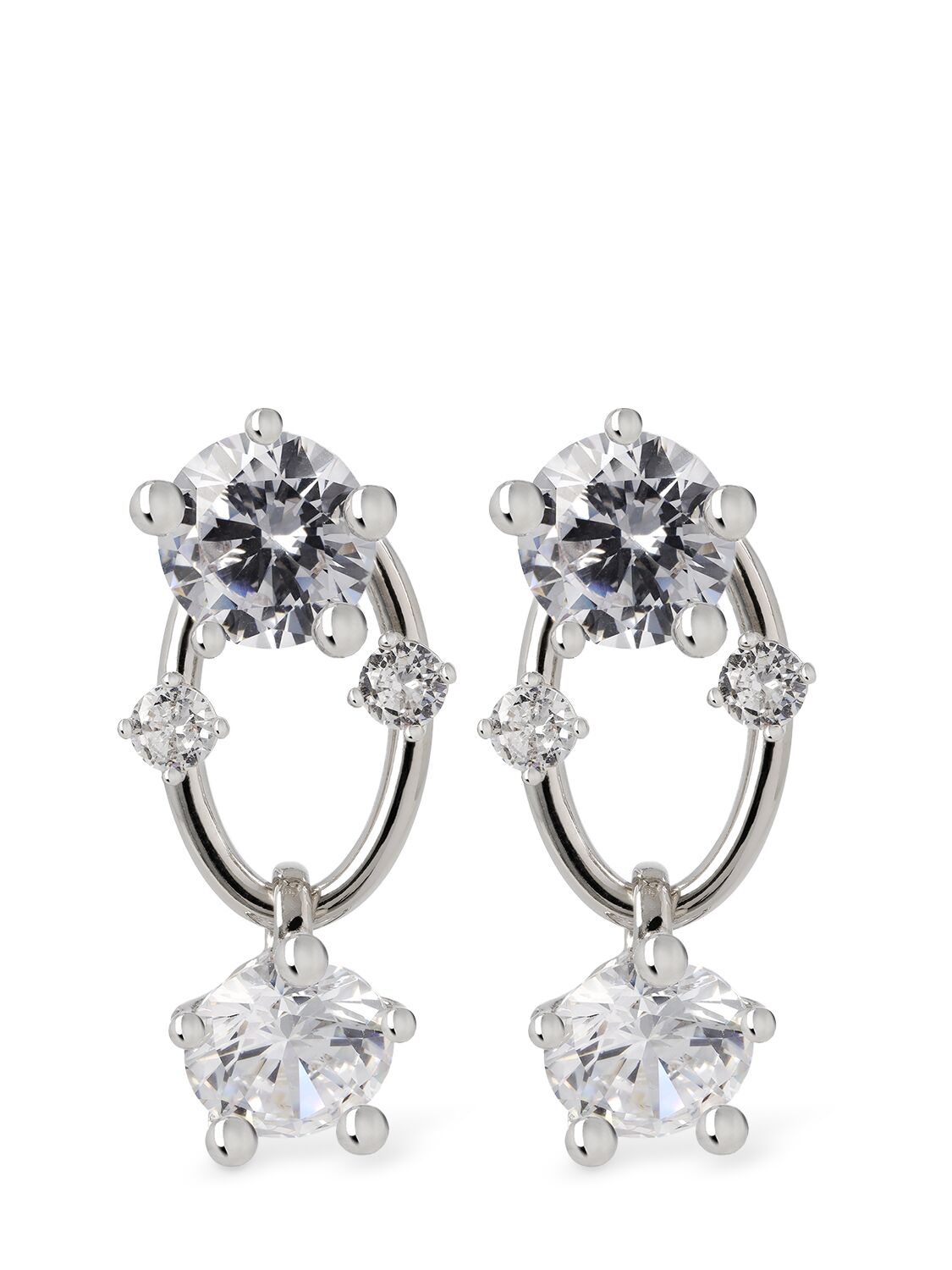 Shop Panconesi Diamanti Drop Earrings In Silver