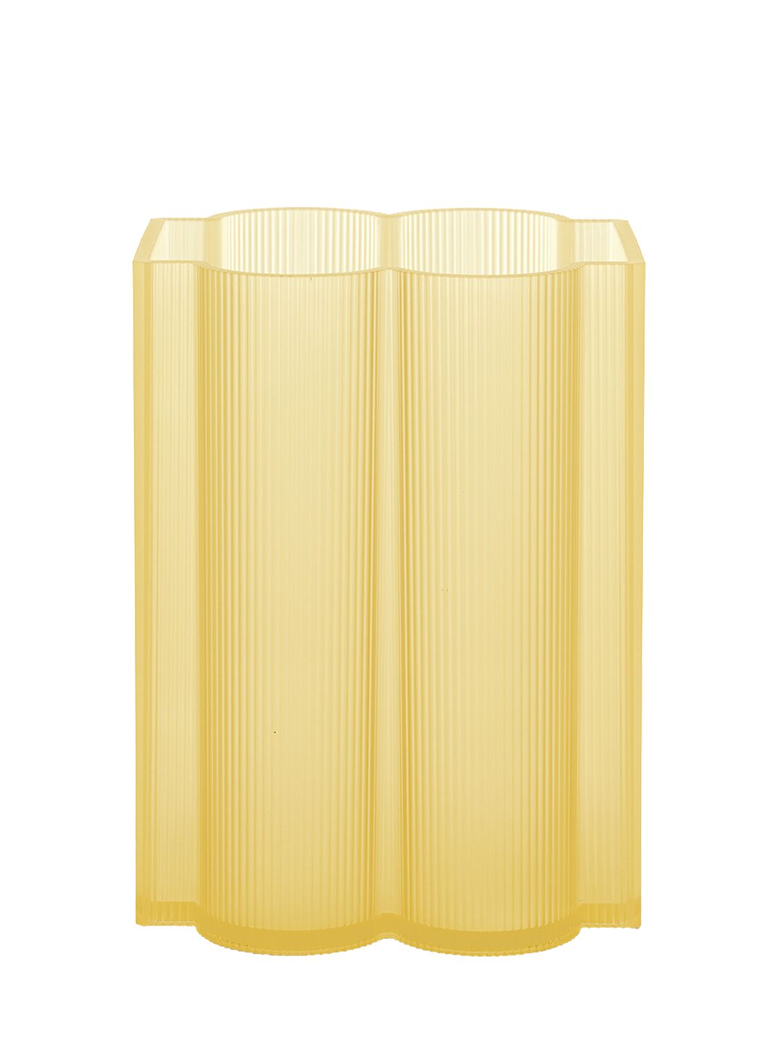 Kartell Okra Vase In Yellow