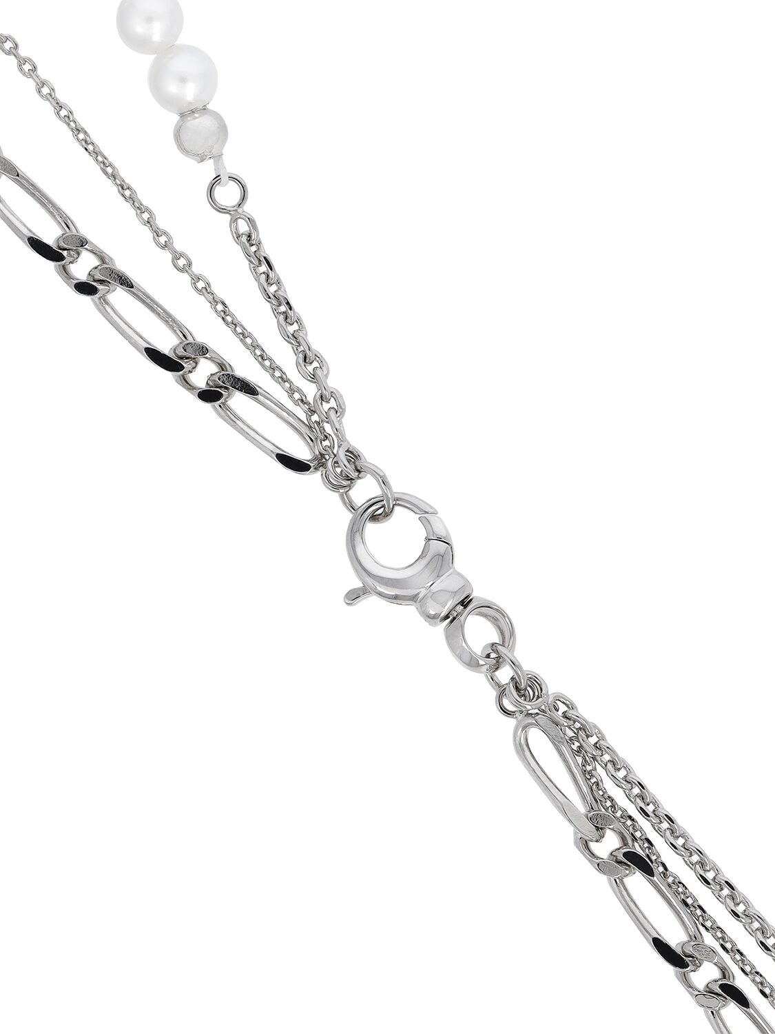 Shop Panconesi Famiglia Perla Necklace In Silber,weiss