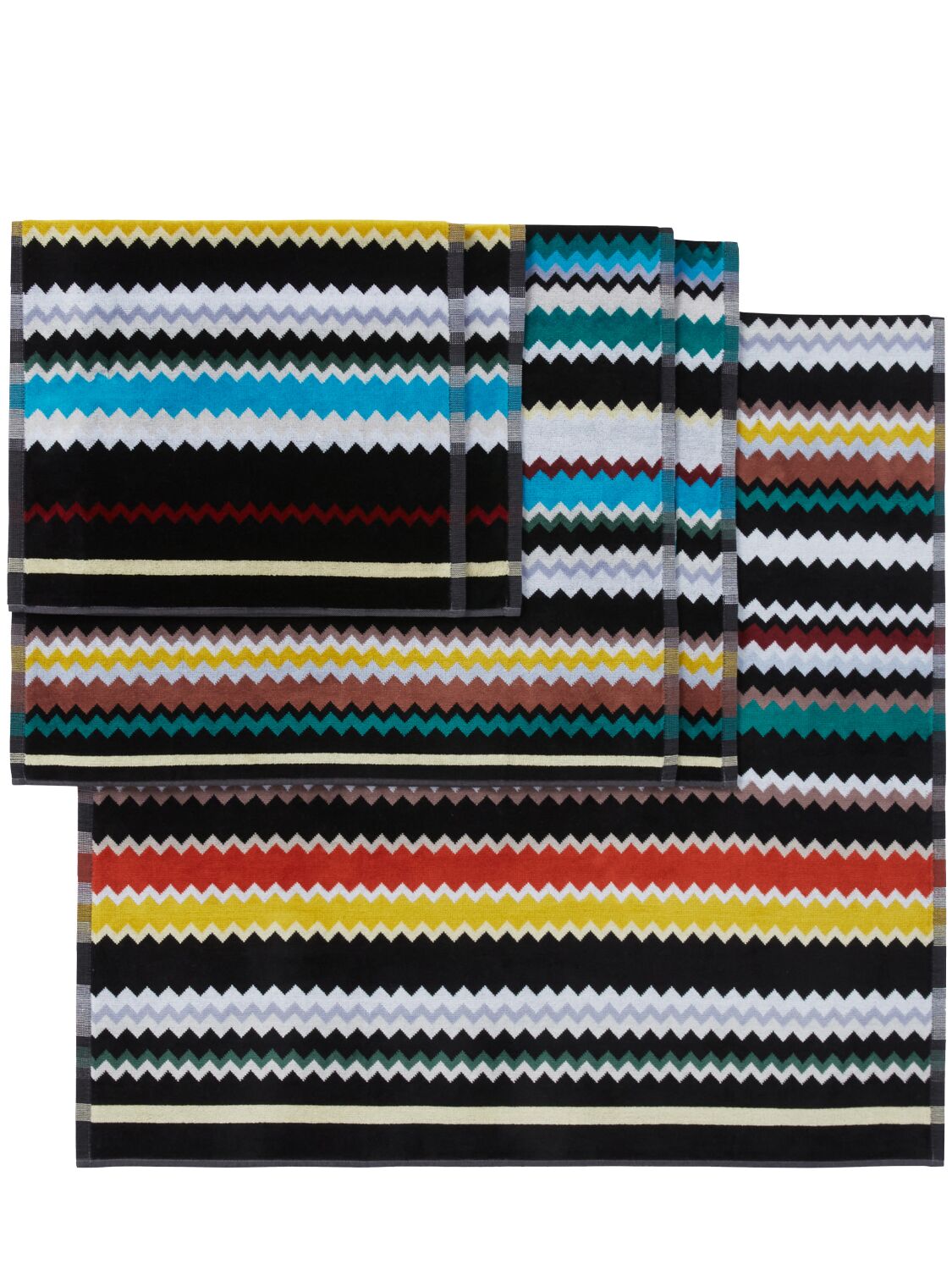 Shop Missoni Home Collection Curt Set Of 5 Towels In Multicolor