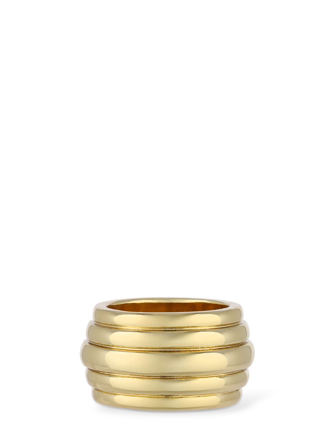 Shop Anine Bing Oval Link Ring In Gold