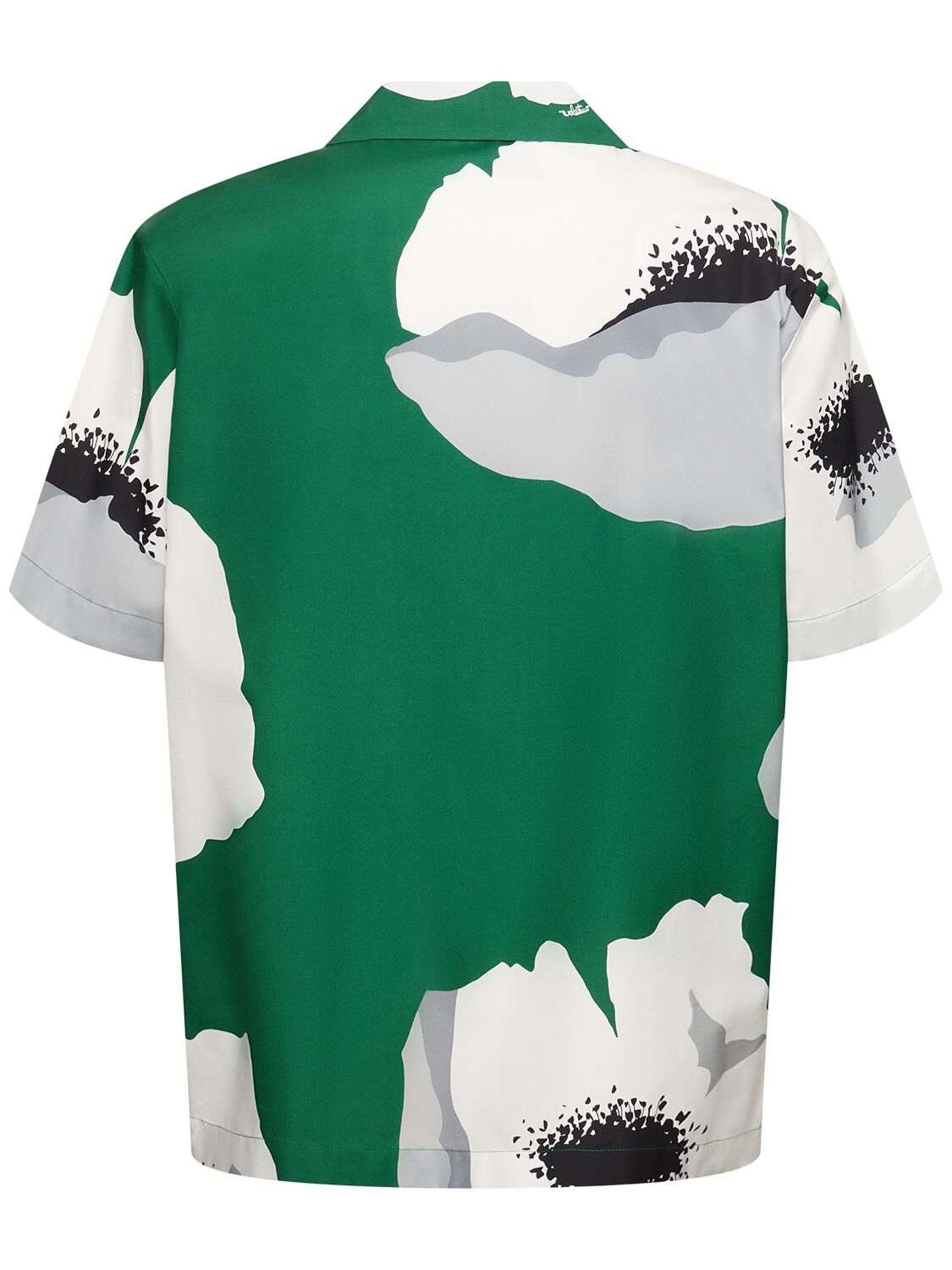 Shop Valentino Printed Short Sleeve Shirt In Green