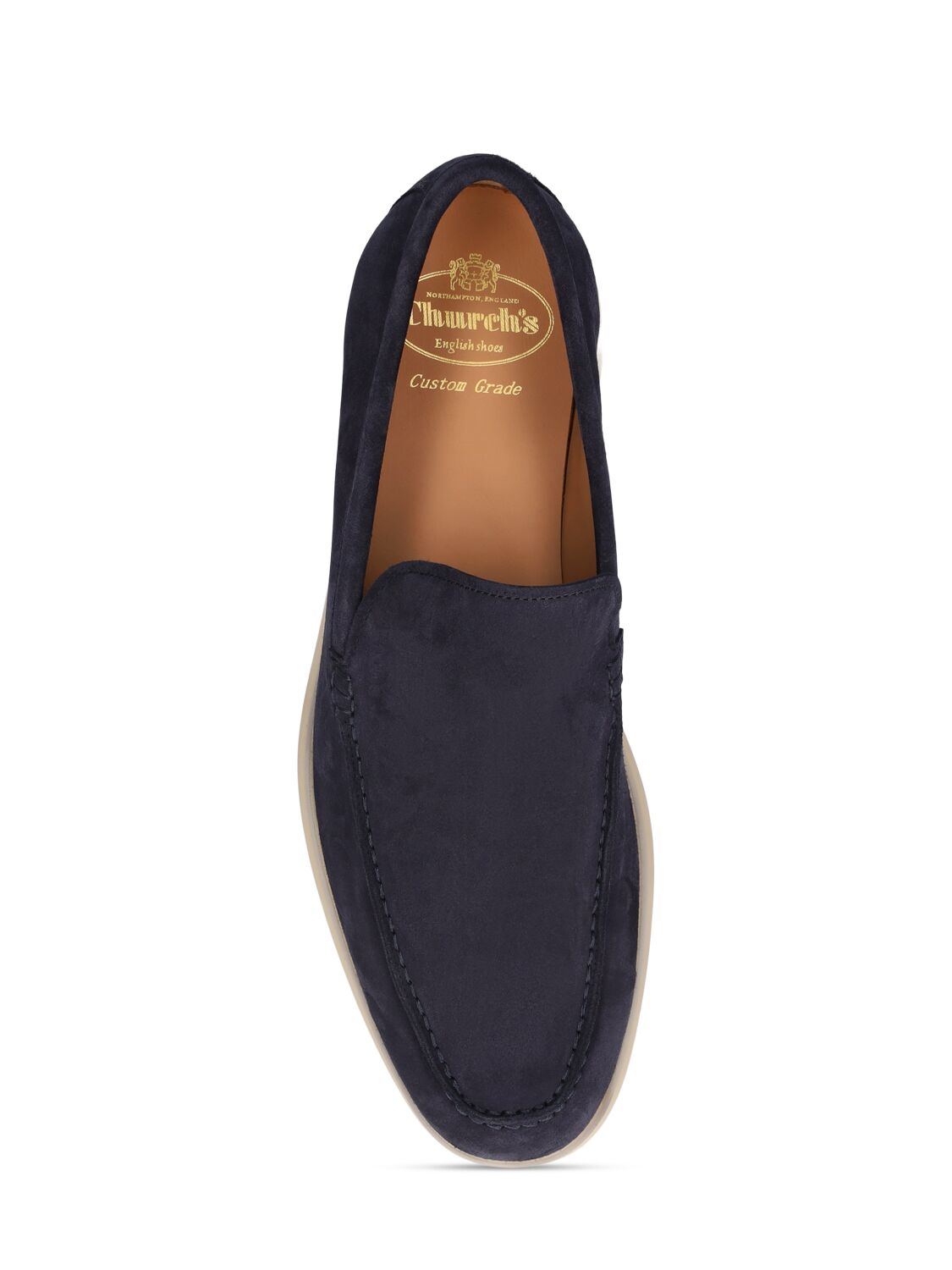 Shop Church's Greenfield Suede Loafers In Navy