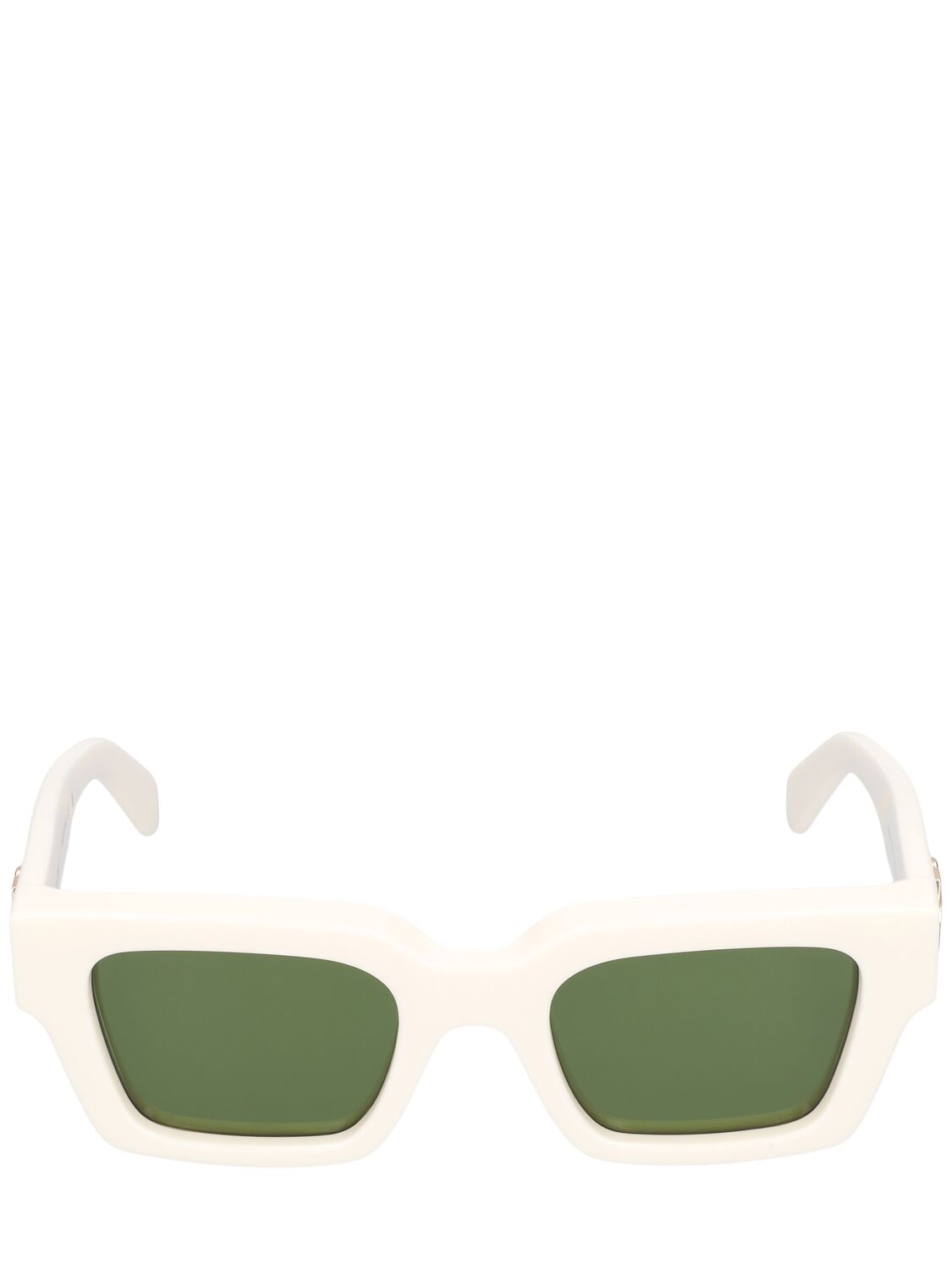 Off-white Virgil Acetate Sunglasses In White,green