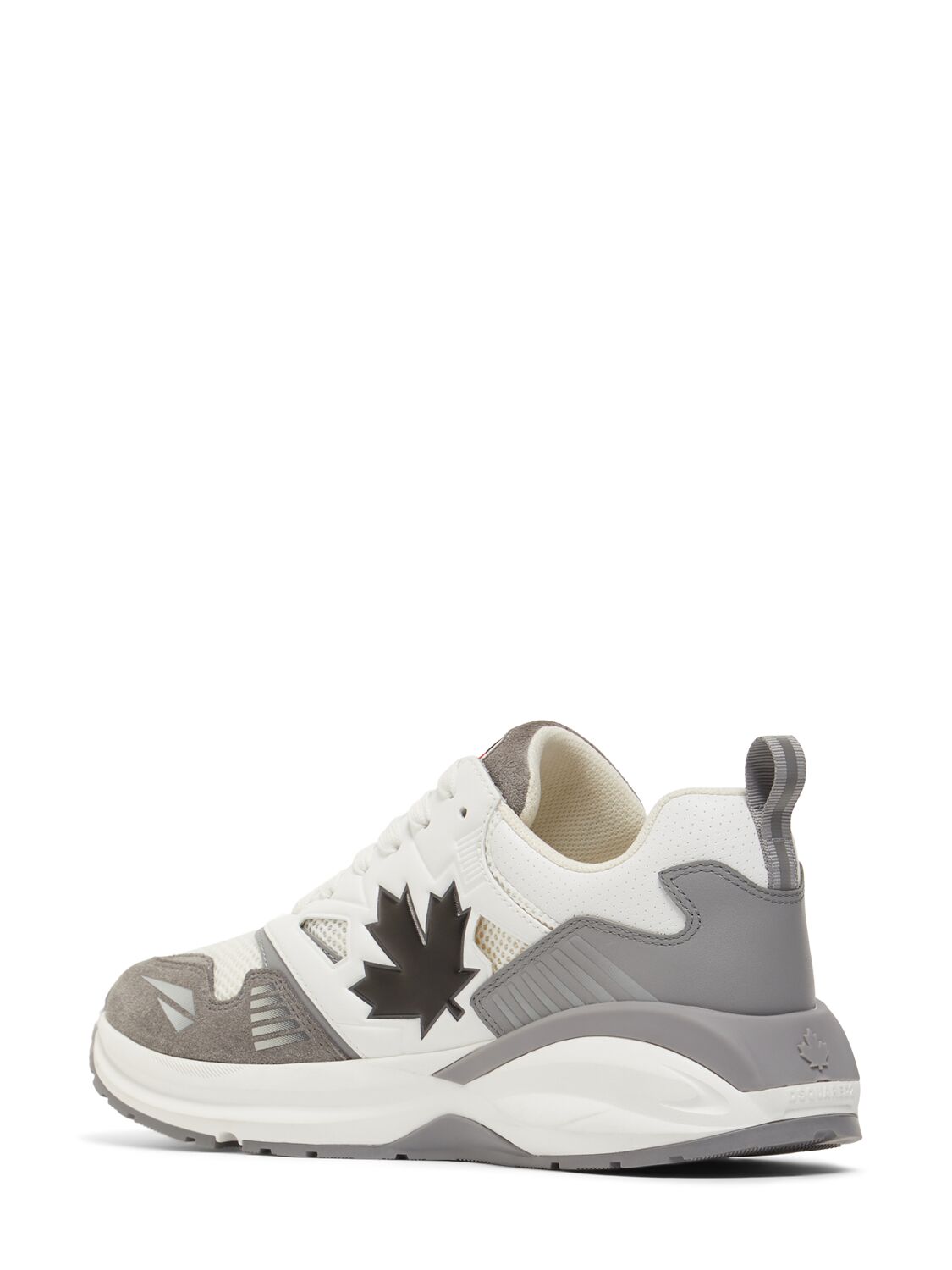 Shop Dsquared2 Dash Low Top Sneakers In Bianco Grey