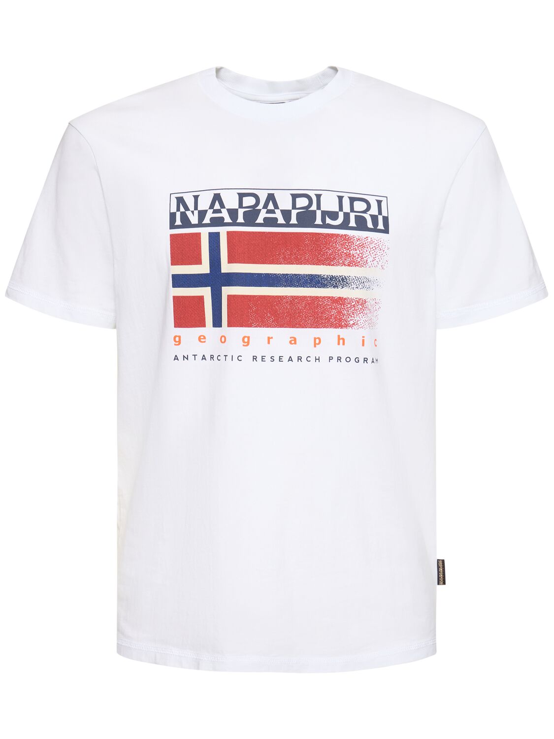 Napapijri S-kreis Cotton T-shirt In Bright White