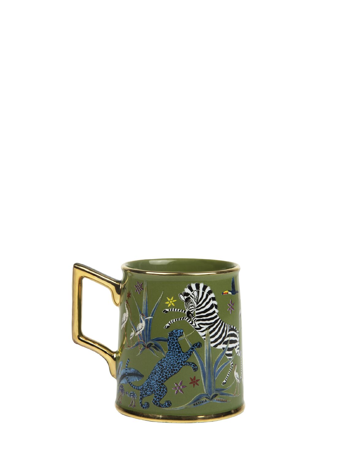 Ortigia Jungle Ceramic Mug In Green
