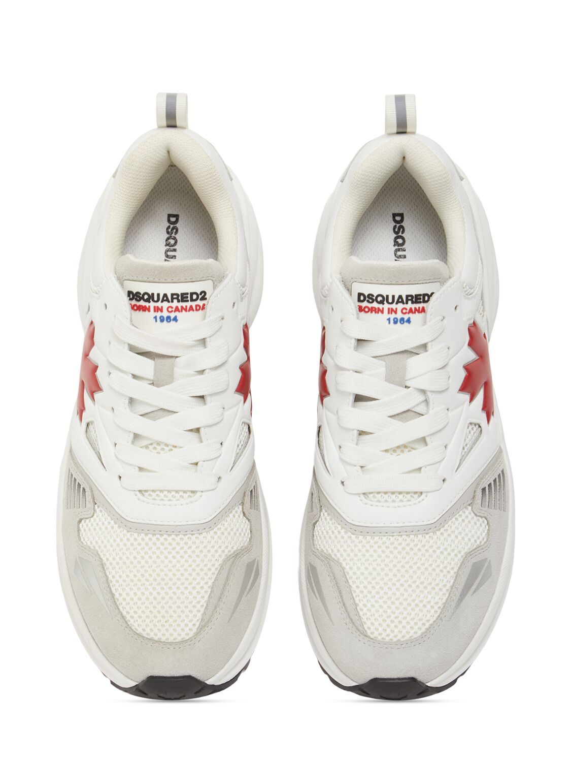 Shop Dsquared2 Dash Low Top Sneakers In Bianc Reed