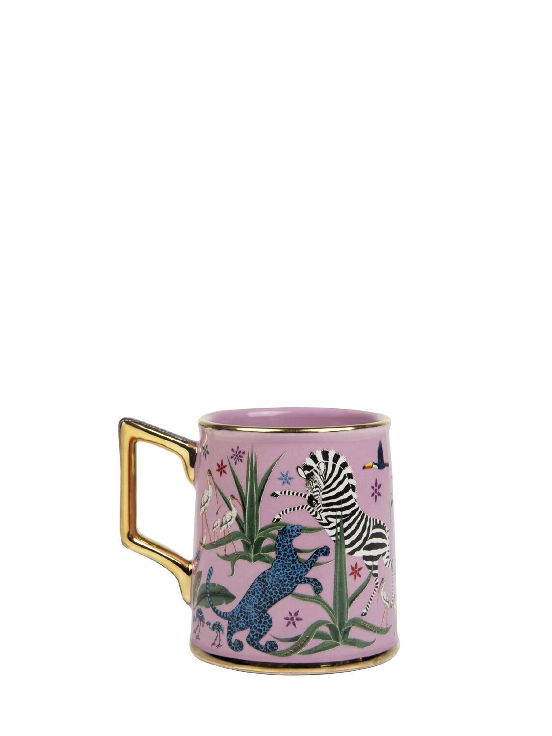 Ortigia Jungle Ceramic Mug In Pink