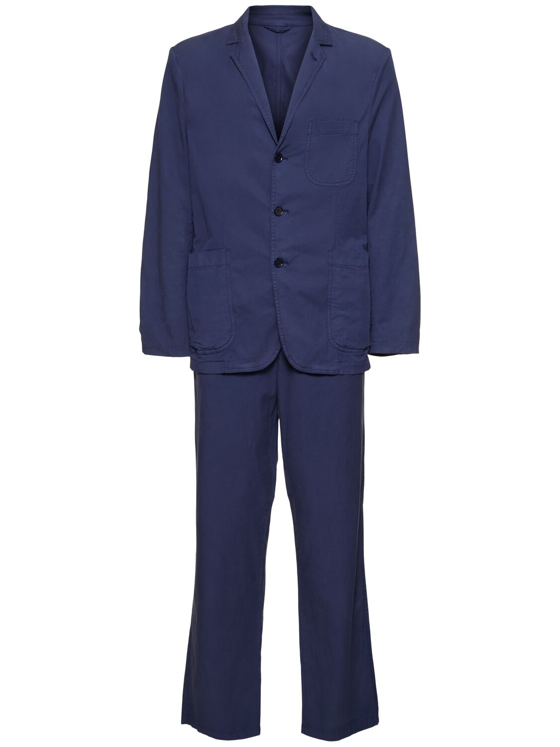 Image of Cotton Blend Twill Suit