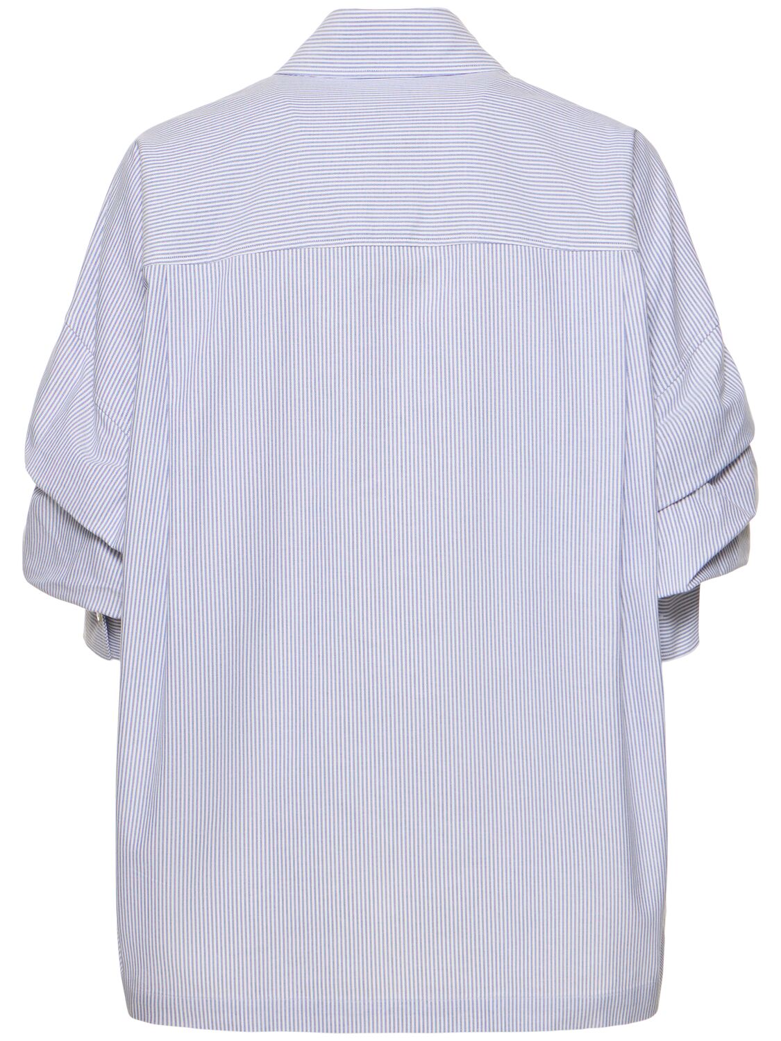 Shop Miharayasuhiro Roll Up Sleeve Shirt In Light Blue