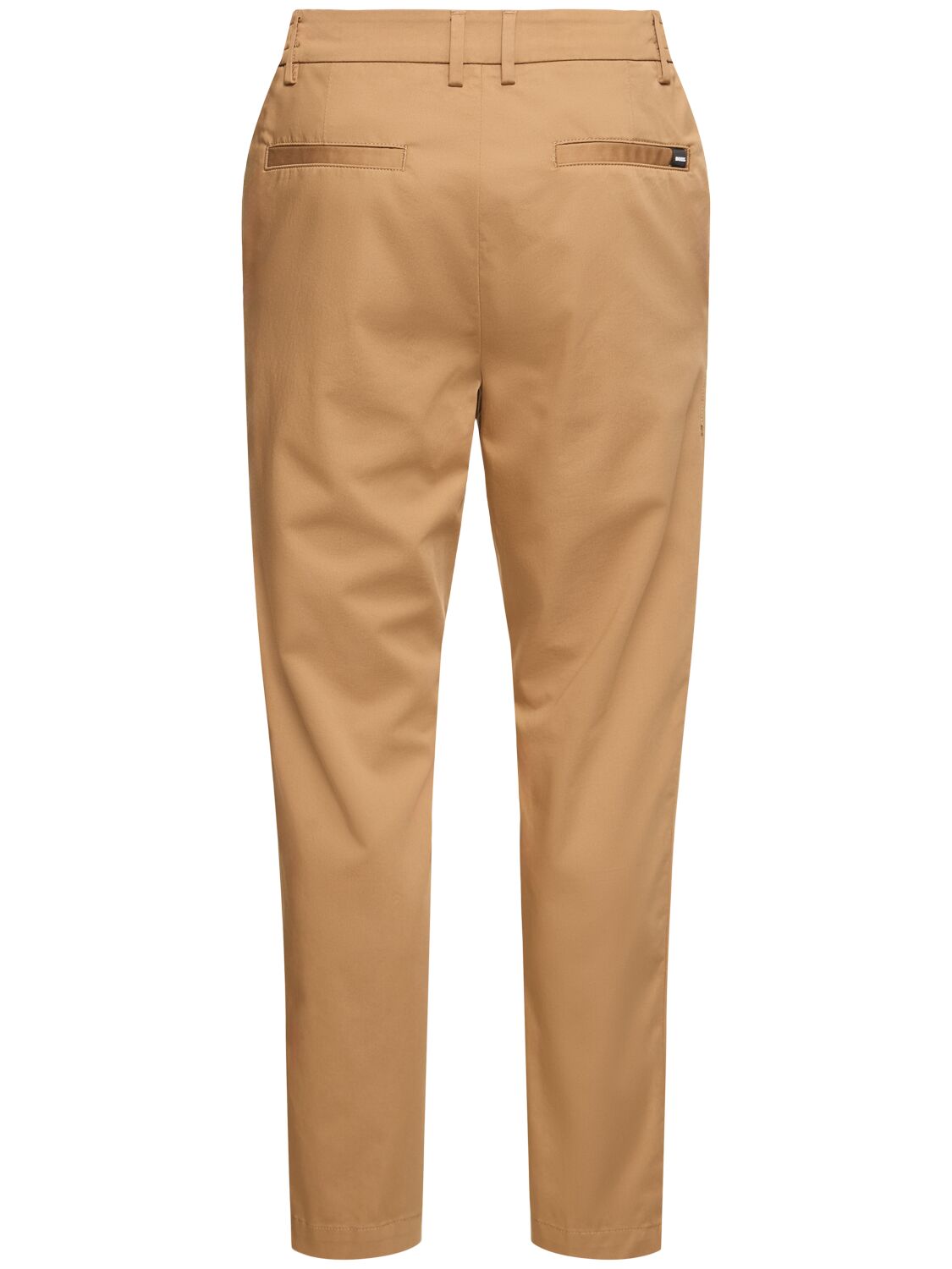 Shop Hugo Boss Kane Cotton Blend Pants In Medium Beige