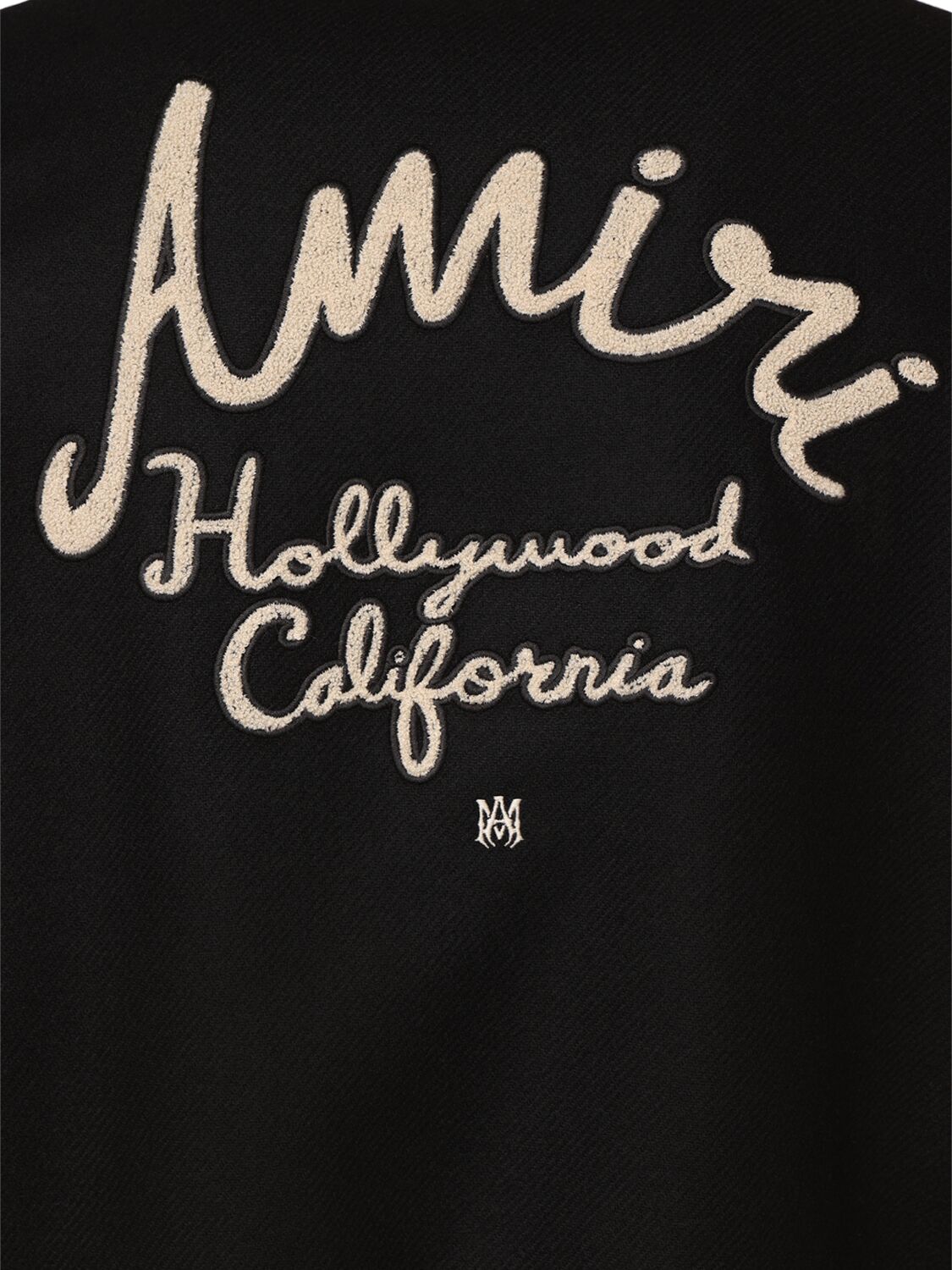 Shop Amiri Hollywood Bomber Jacket In Black