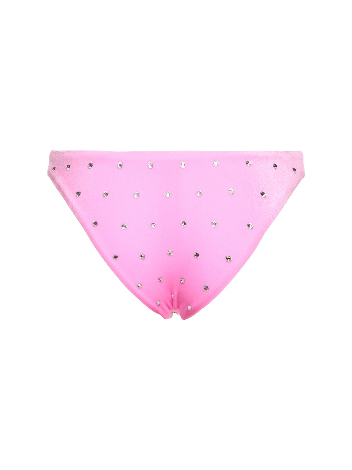 Shop Dsquared2 Embellished Chenille Bikini Bottoms In 桃红色