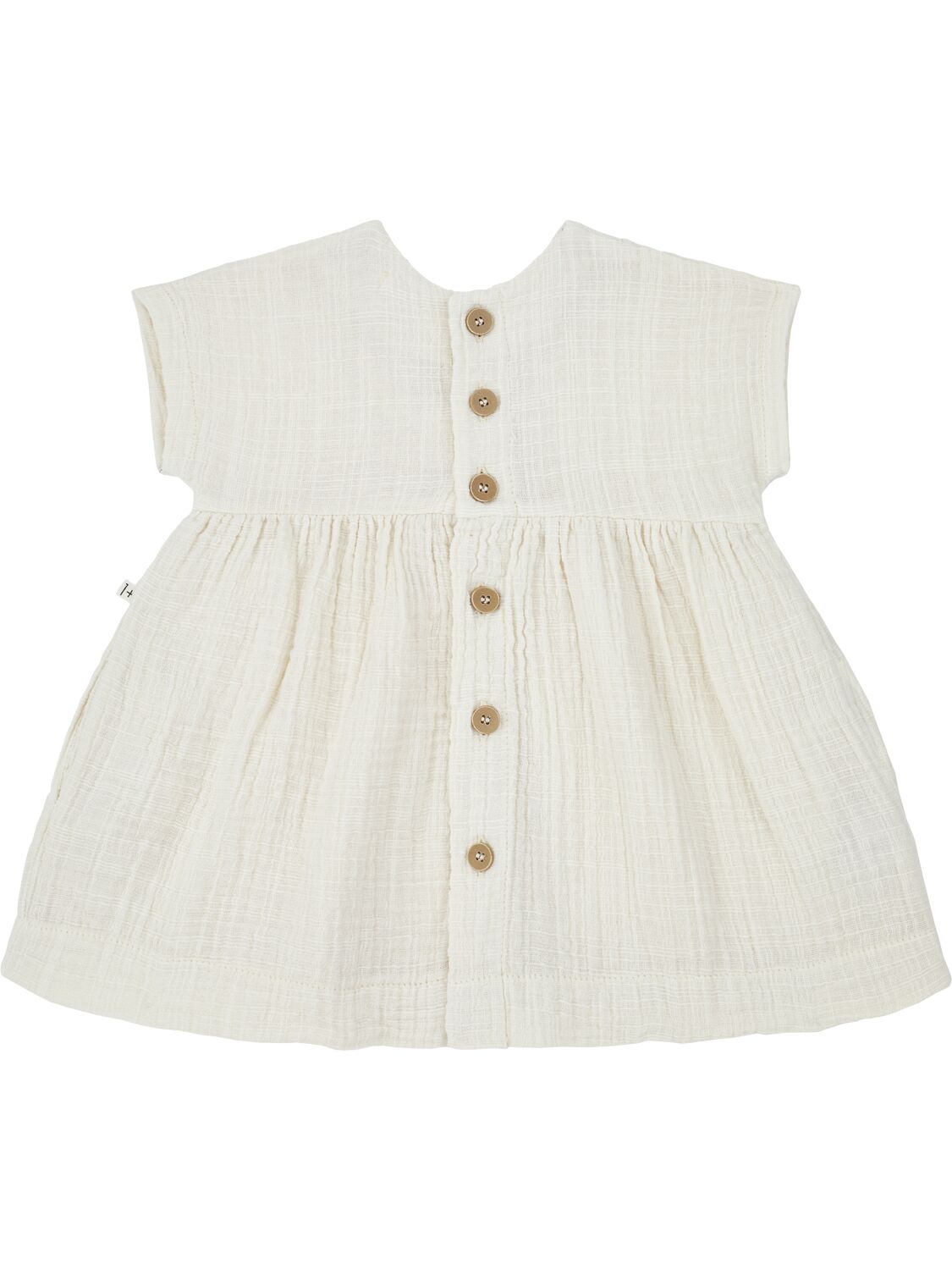 1+ In The Family Kids' Cotton Jersey Dress In Ivory