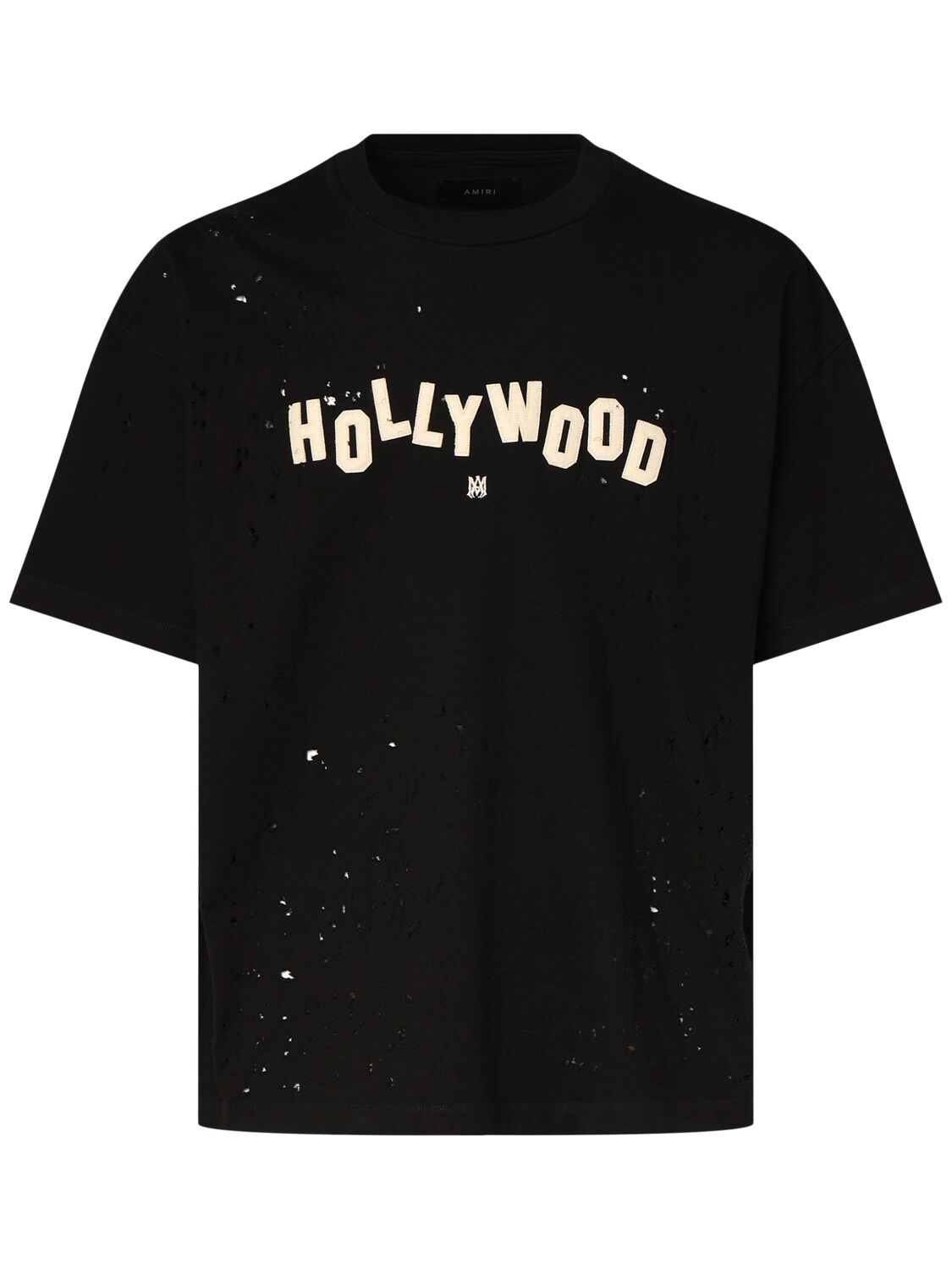 Shop Amiri Hollywood Shotgun Oversize T-shirt In Black