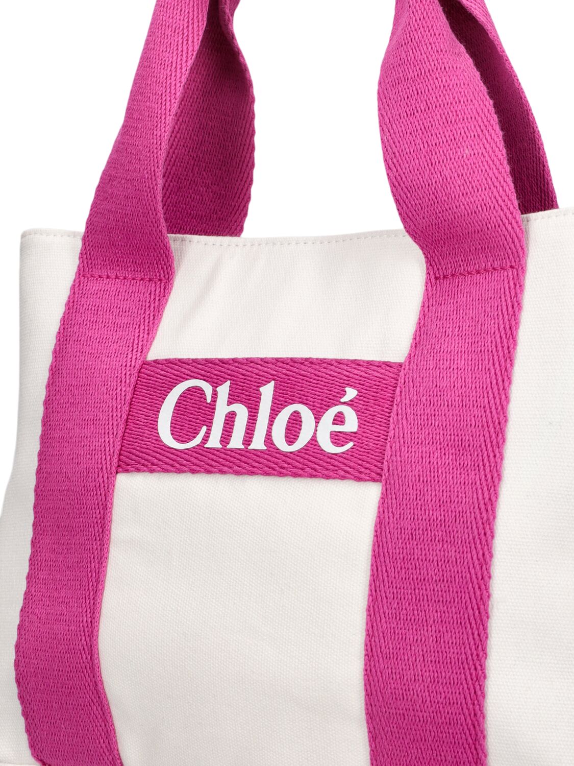 Shop Chloé Denim Shoulder Bag In Off-white